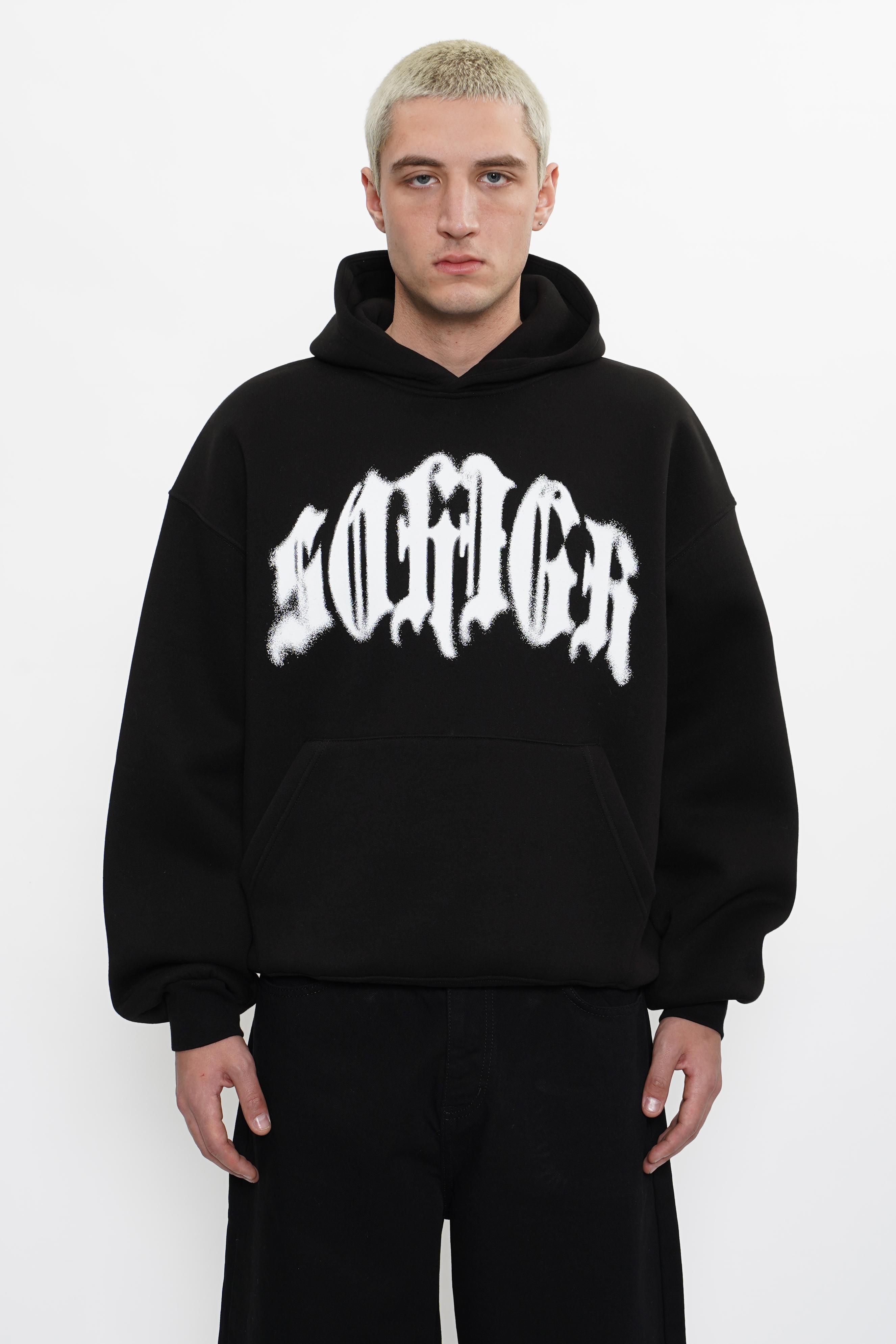 Sohigh Discrete Logo Boxy Fit Hoodie