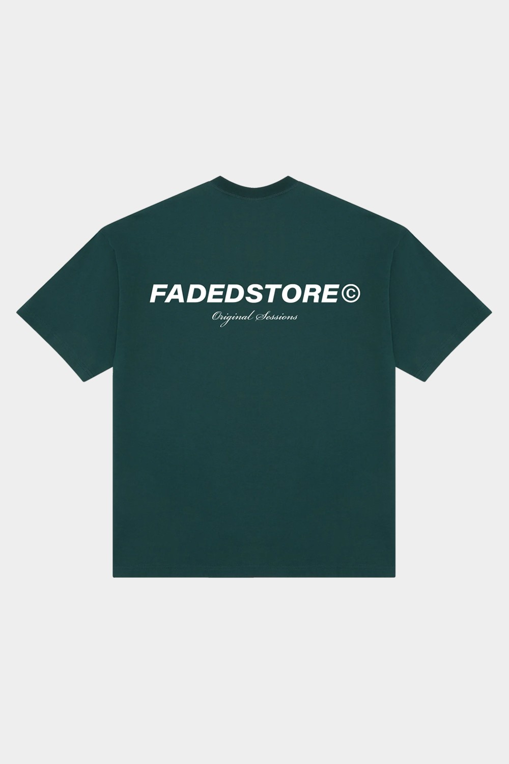 Oversized Printed T Shirt Forest Green (FD26)