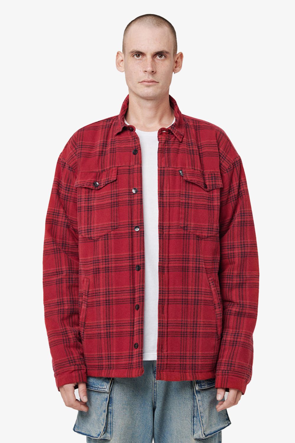 Live Fast Oversized Flannel Mont (LFDYJ1)