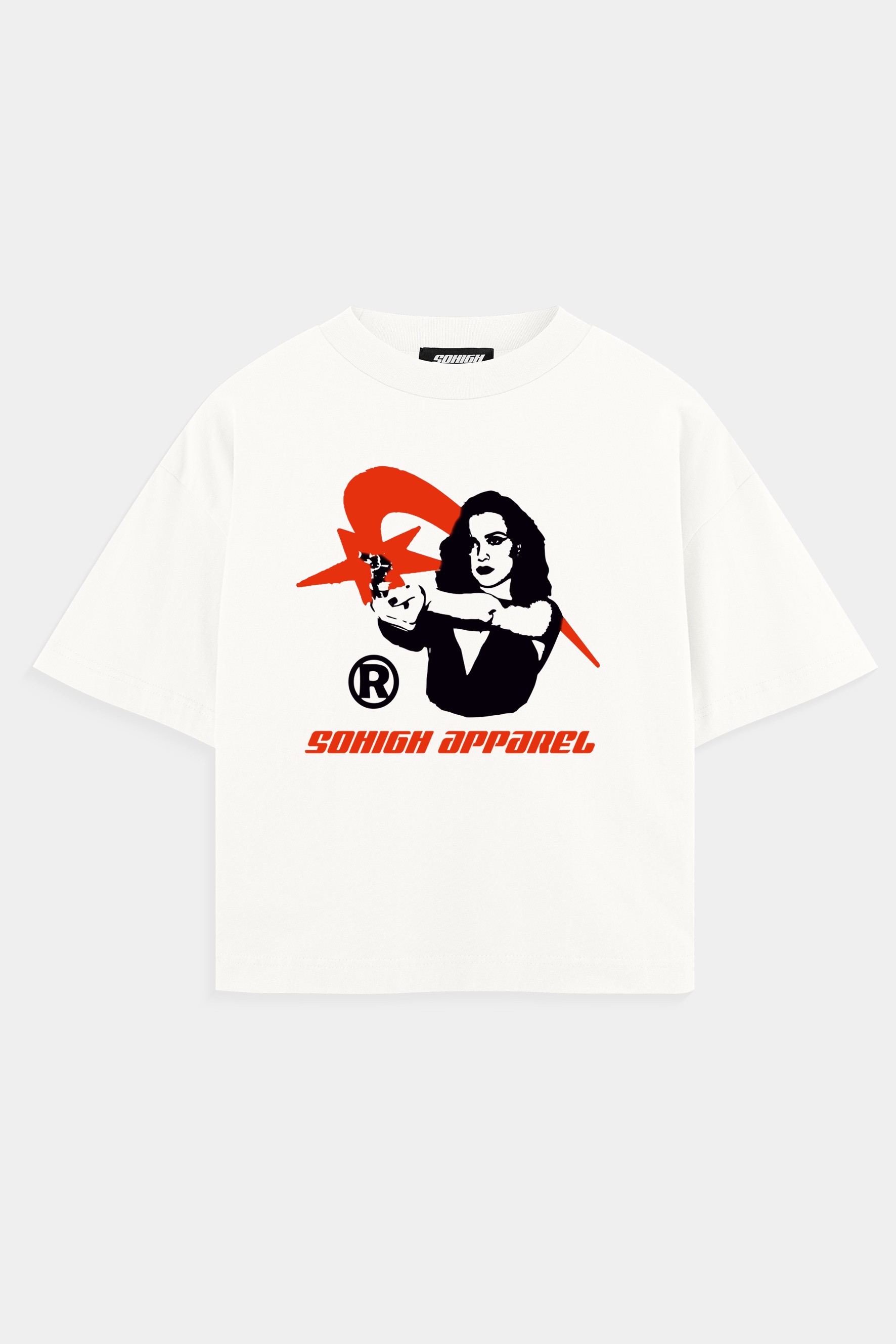 Sohigh Heavyweight Surrender T-Shirt  - Kırık Beyaz