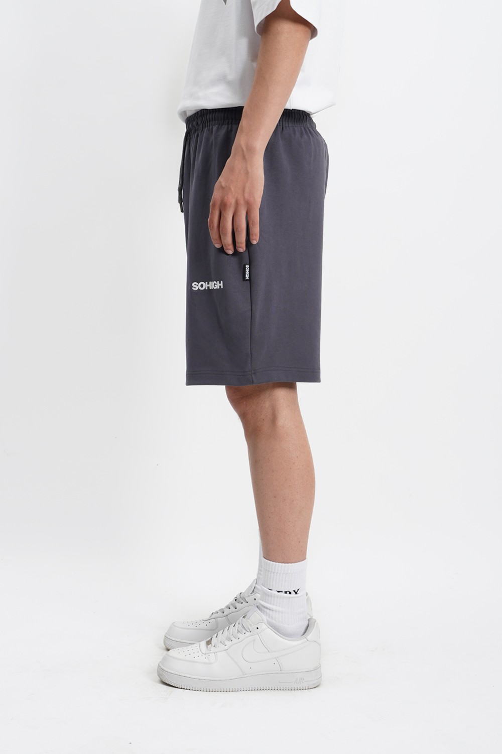 Sohigh Oversized Dark Grey Shorts (RT-2)