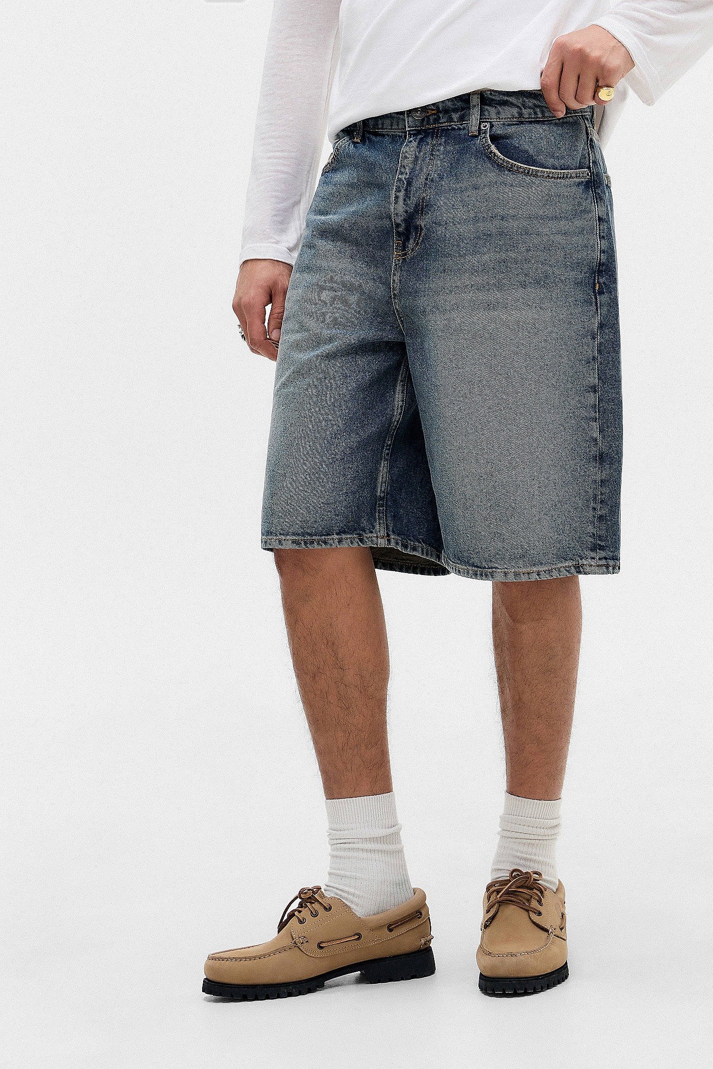 BDG Jack Denim Shorts - Smokey Blue