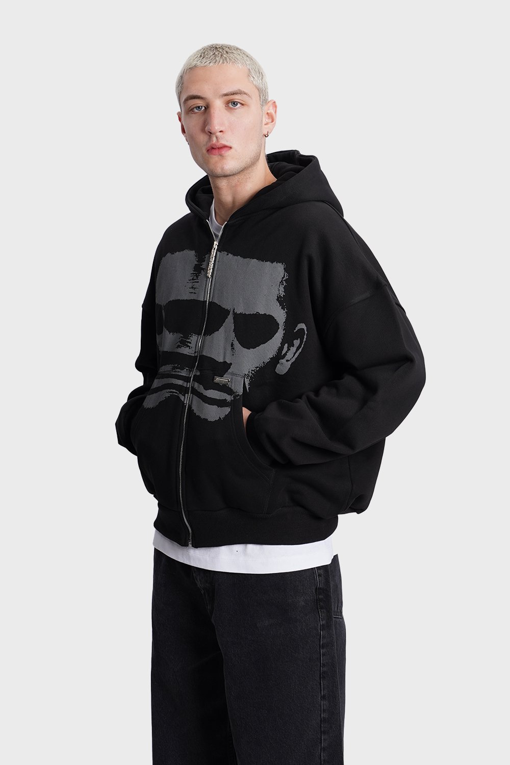 550gsm Chaotic Face Zip Hoodie (SH-DZ7)