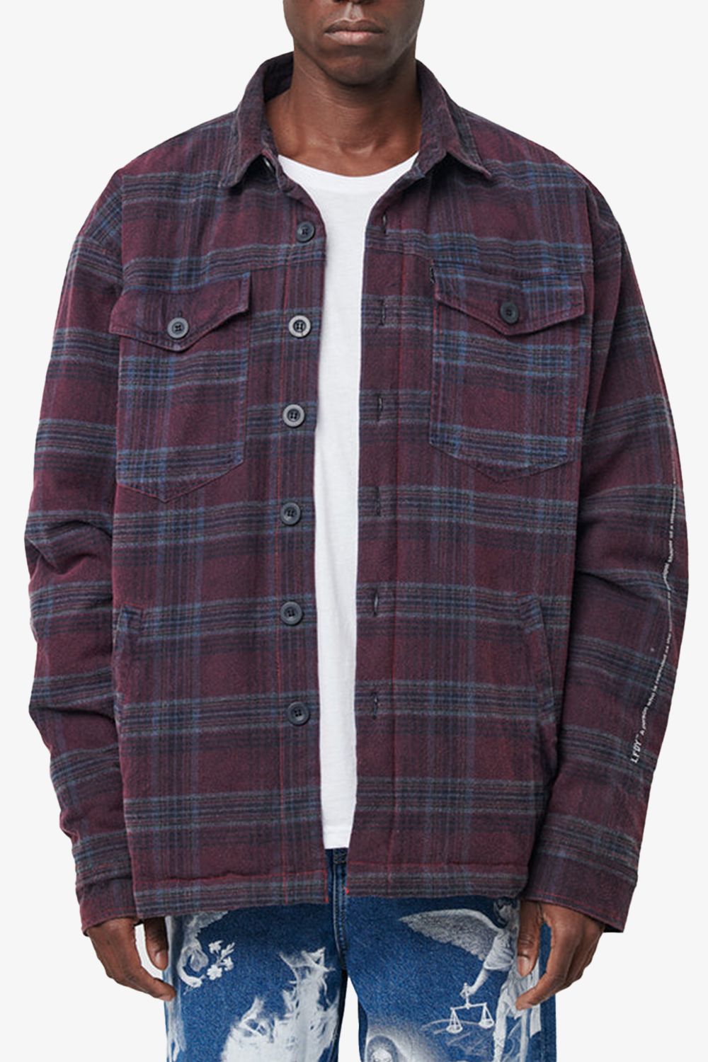 Live Fast Oversized Flannel Mont (LFDYJ2)