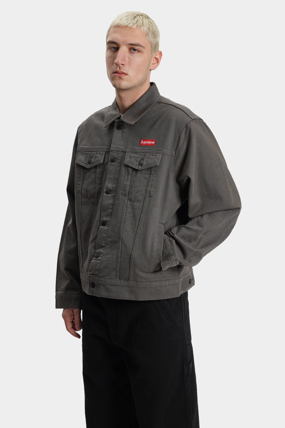 Grey Worker Denim Jacket (SPRM14)