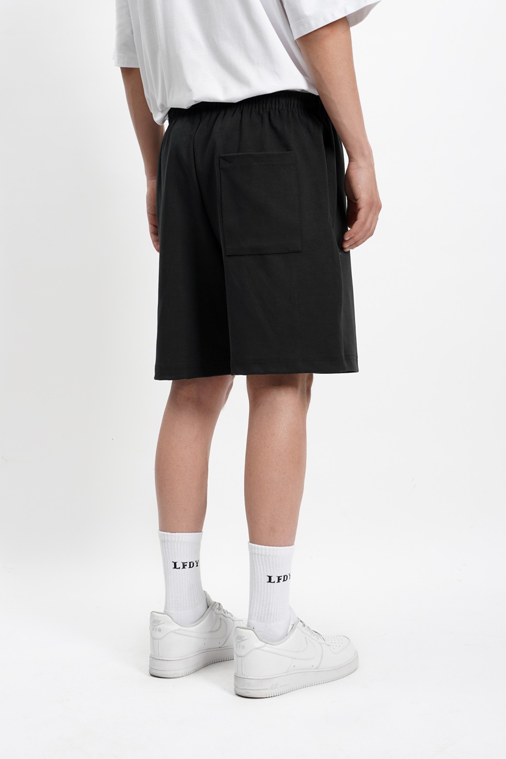 Sohigh Oversized Black Shorts (RT-1)