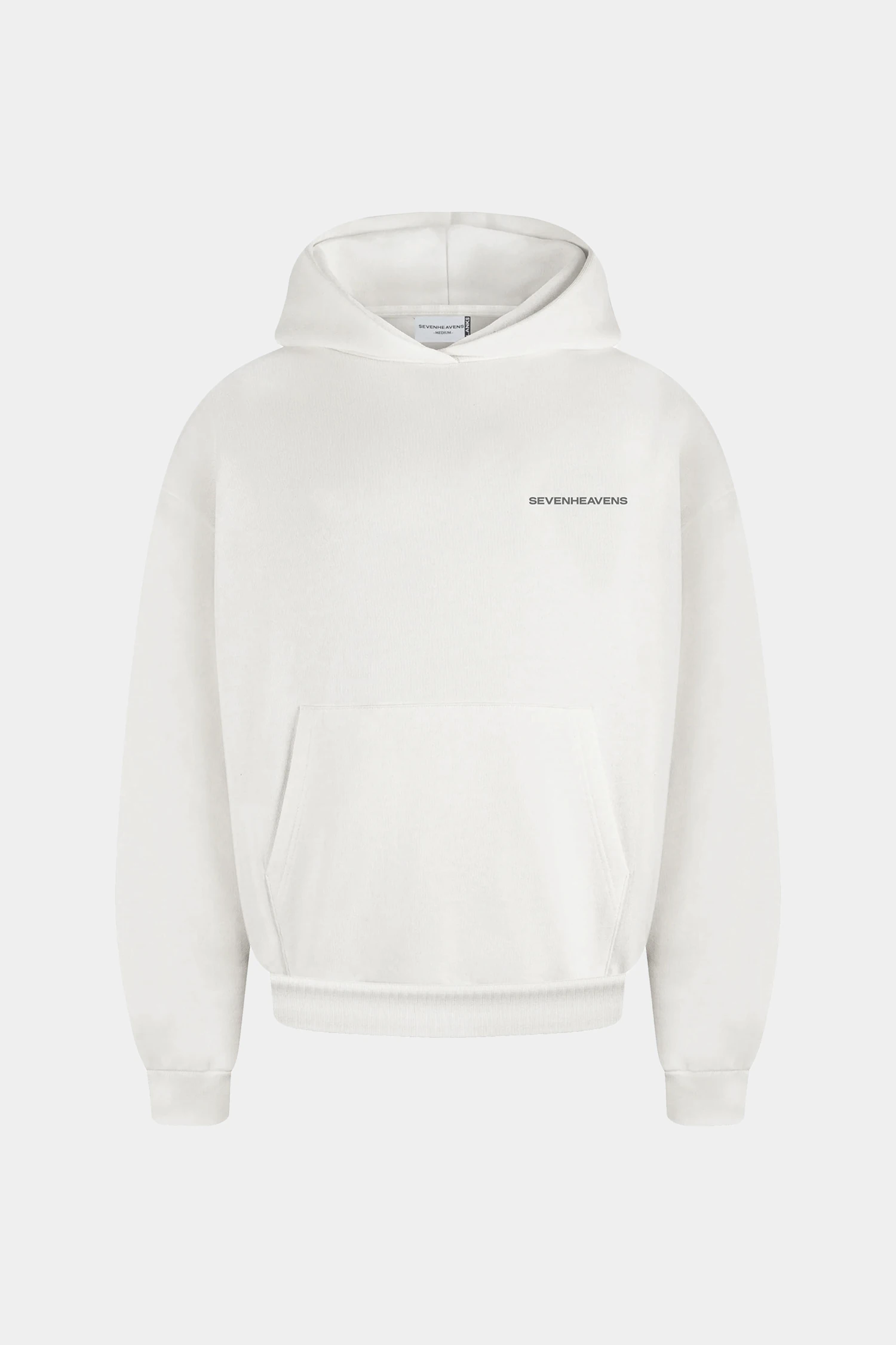 Washed Boxy Heavyweight Hoodie - White
