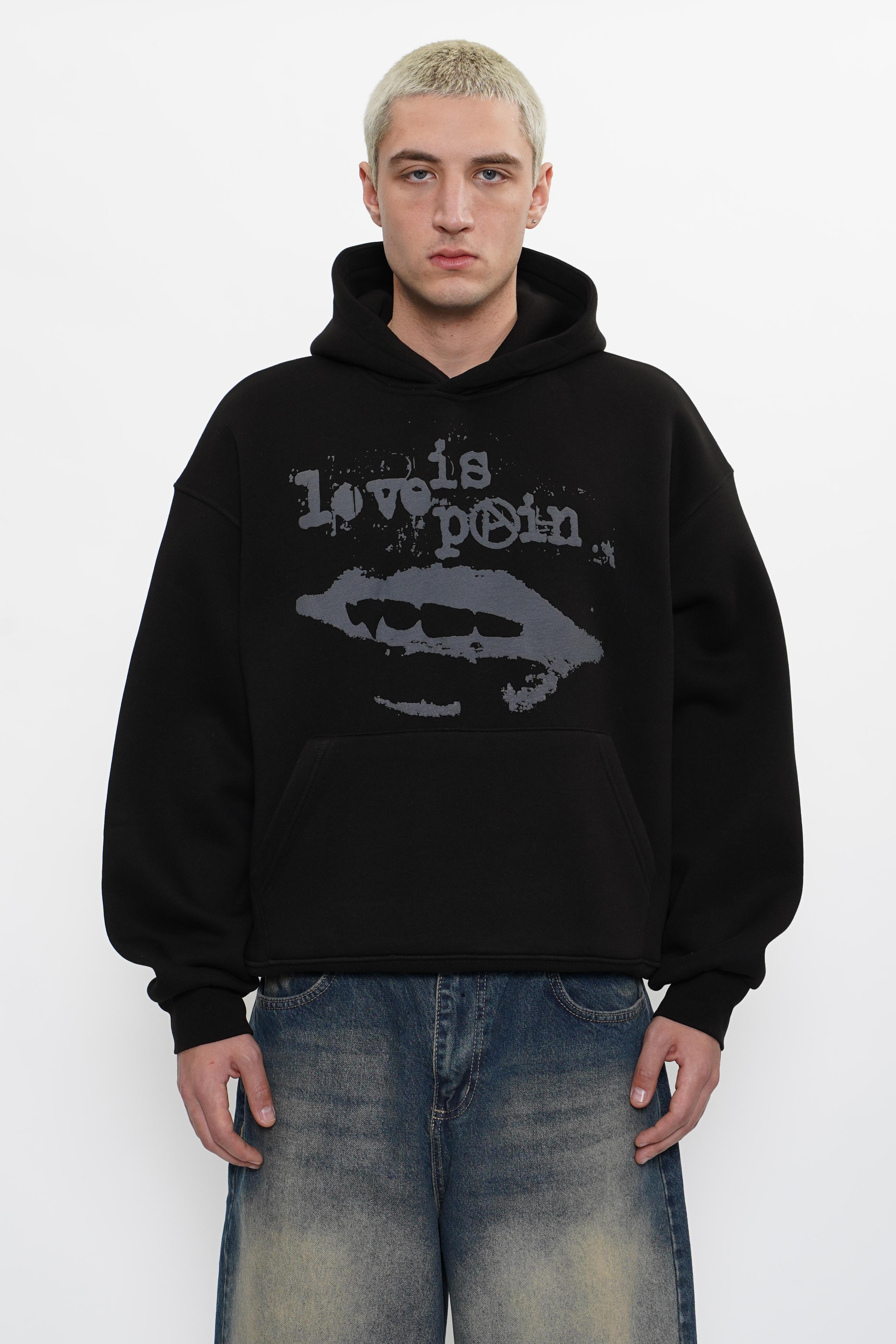 Sohigh Love Is Pain Boxy Fit Hoodie