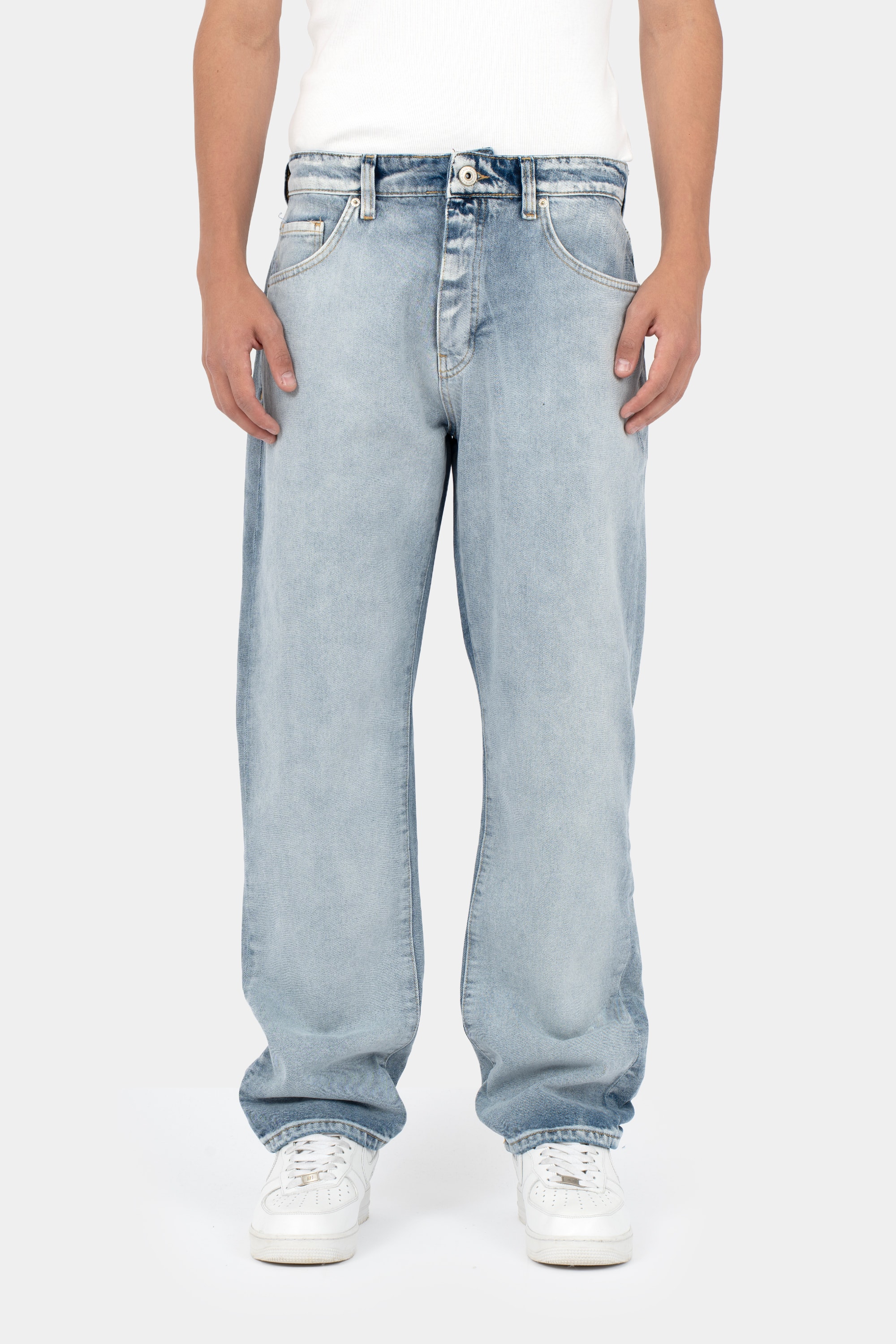 Mafia Baggy Extrem Washed Jeans - Light Blue