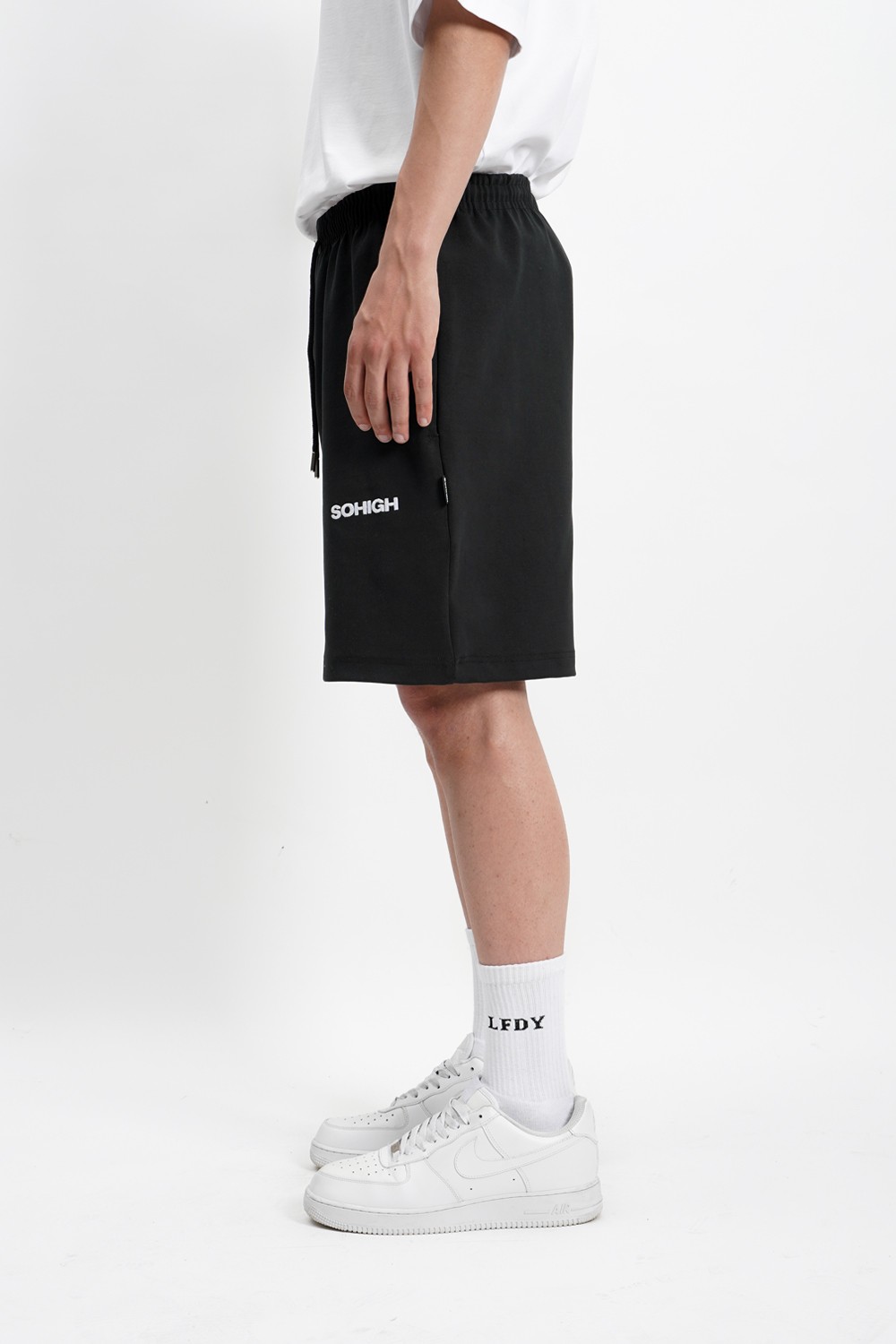 Sohigh Oversized Black Shorts (RT-1)