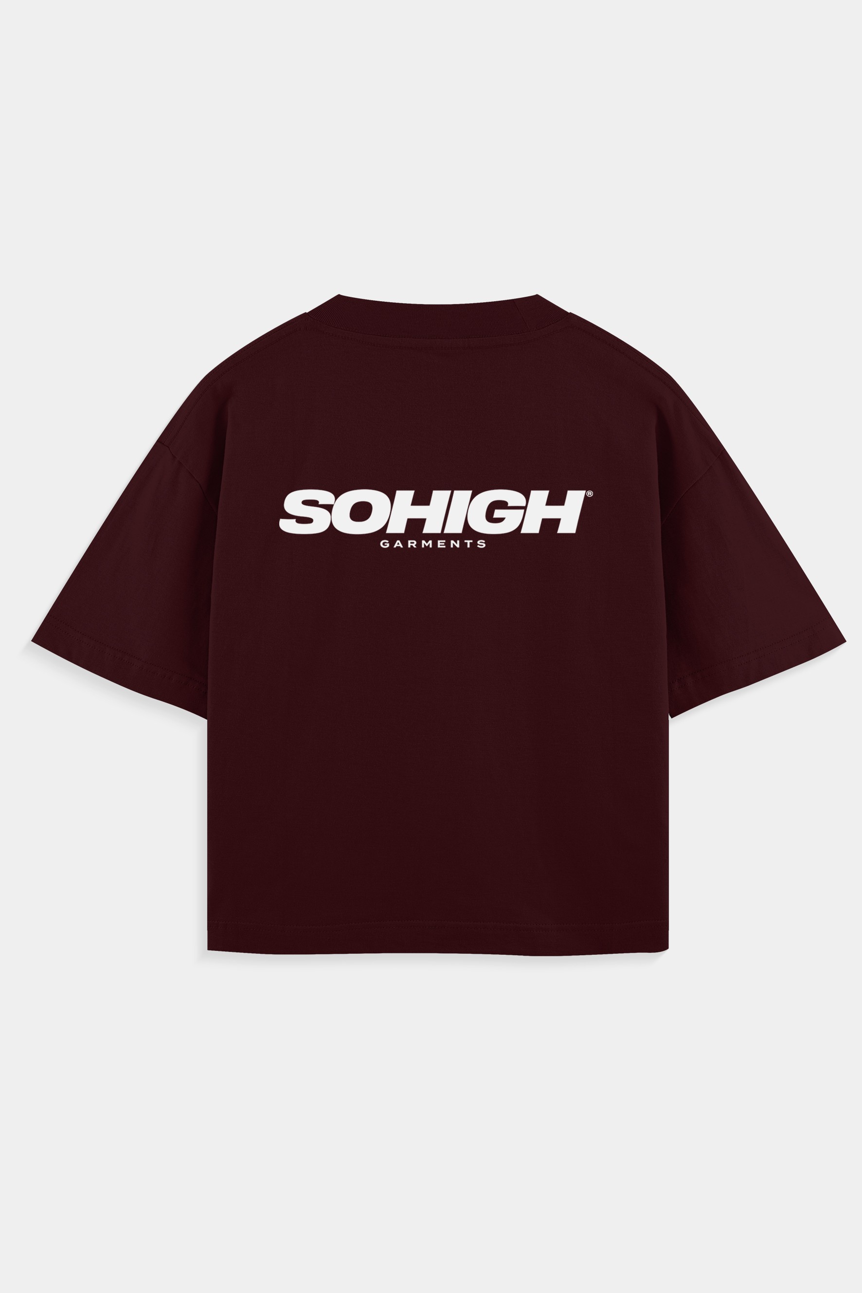 Heavyweight Sohigh Garments T-Shirt  - Bordo