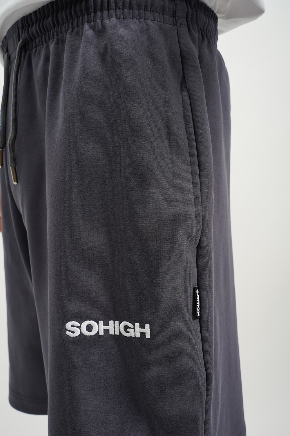 Sohigh Oversized Dark Grey Shorts (RT-2)