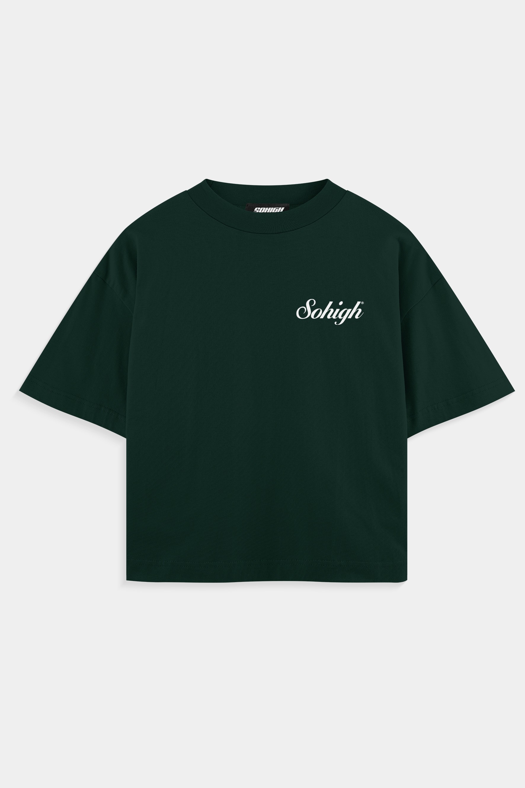 Sohigh Heavyweight Luxury Essential T-Shirt  - Nefti Yeşili