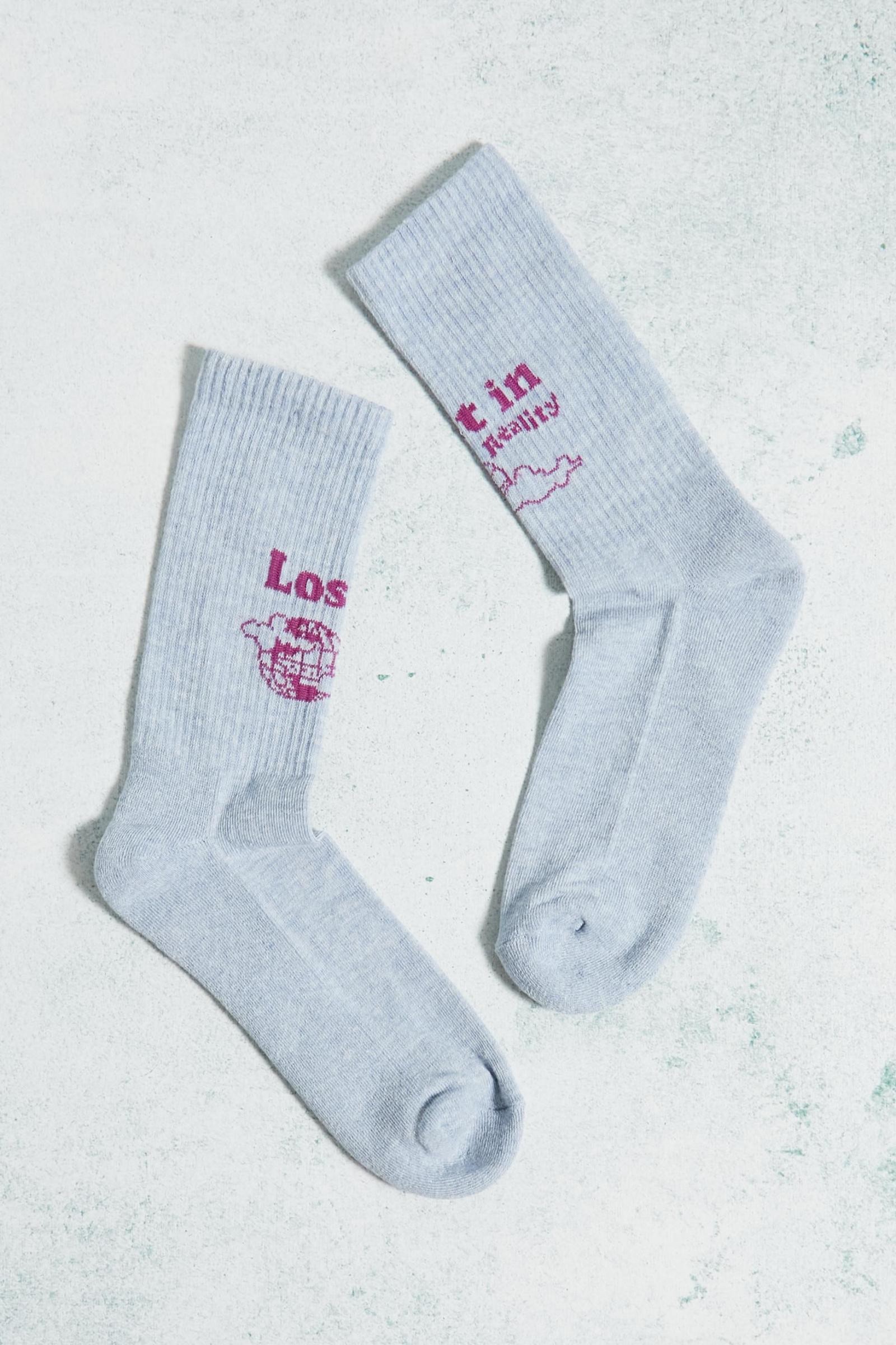 U.O. Lost In Reality Crew Socks (UO-28)