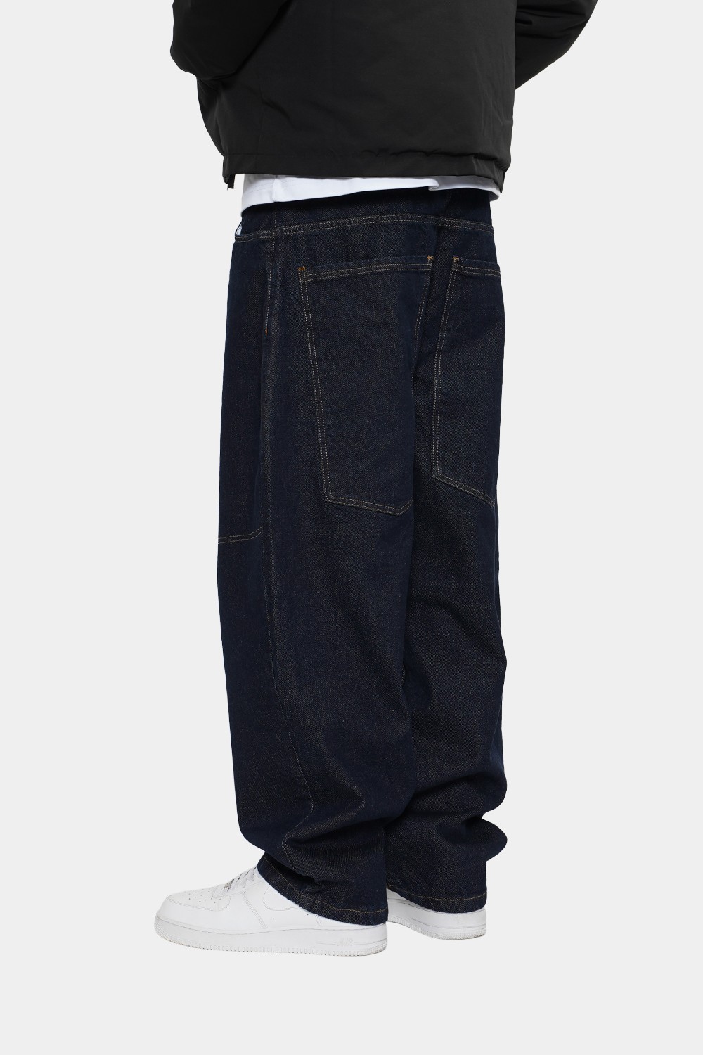 Sohigh Baggy Barrel-Leg Jeans - Raw Indigo