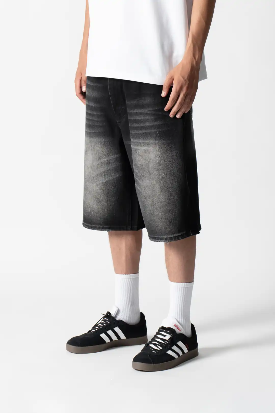 Sohigh Baggy Skate Short - Black Wash