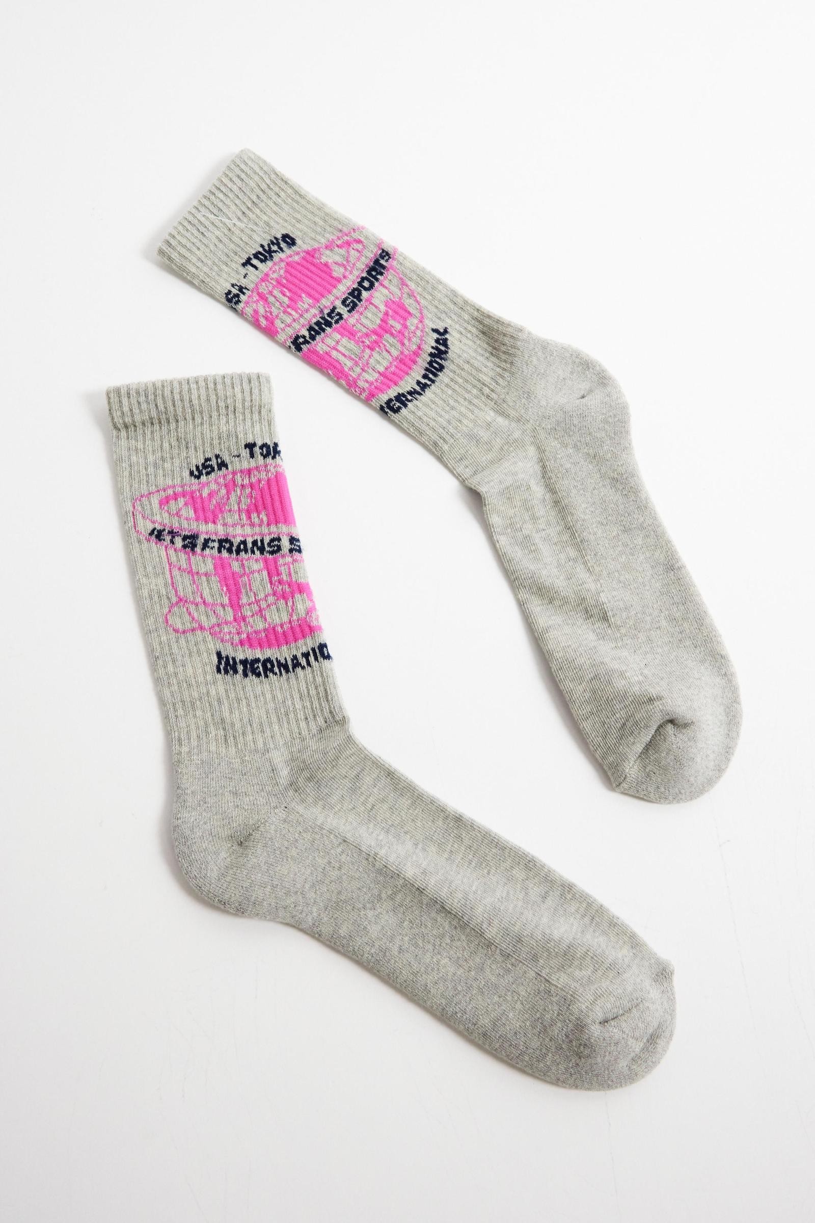 U.O. Grey Worldwide Crew Socks (UO-27)