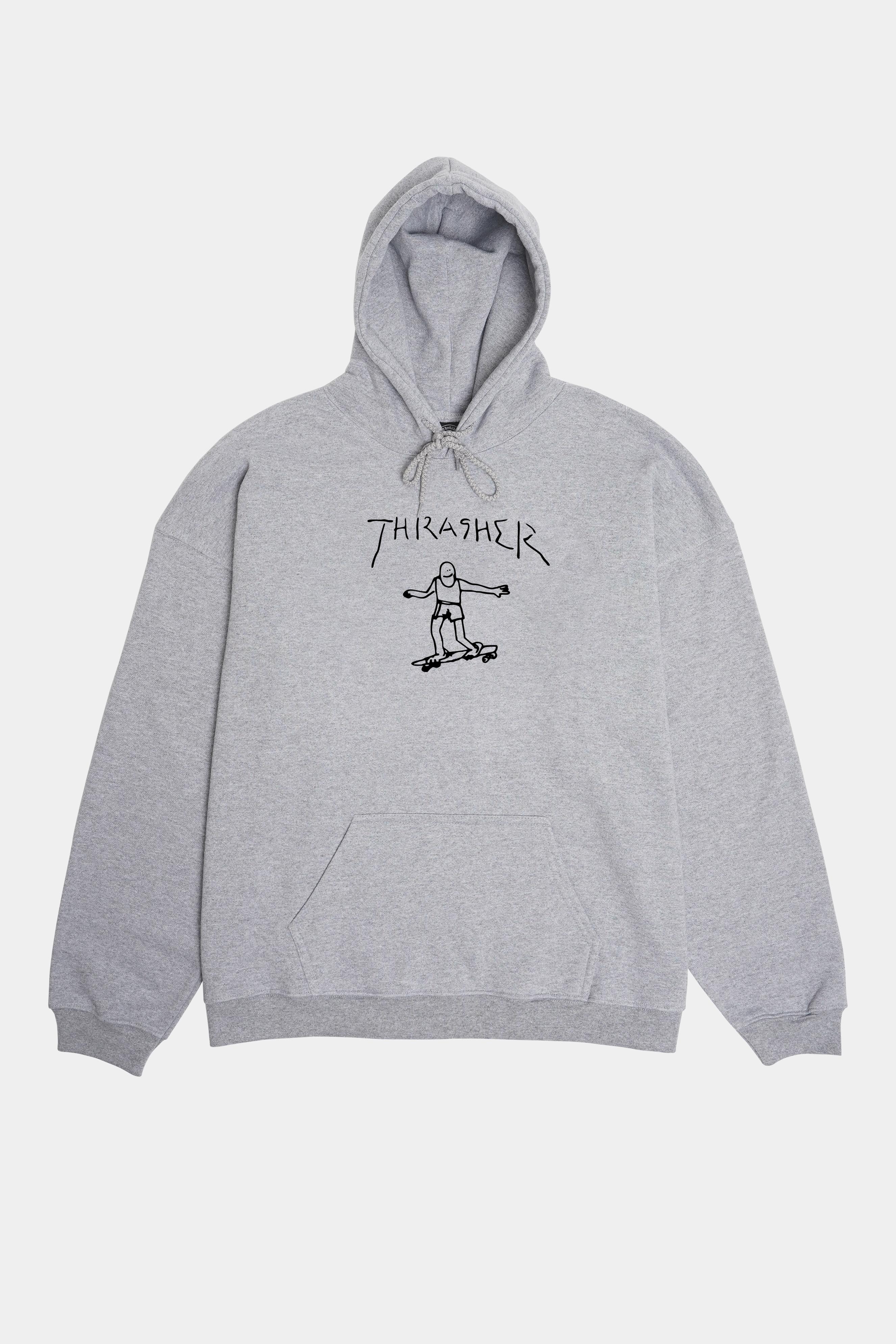 Thrasher Gonz Hoodie (TRS9) - Gri Melanj