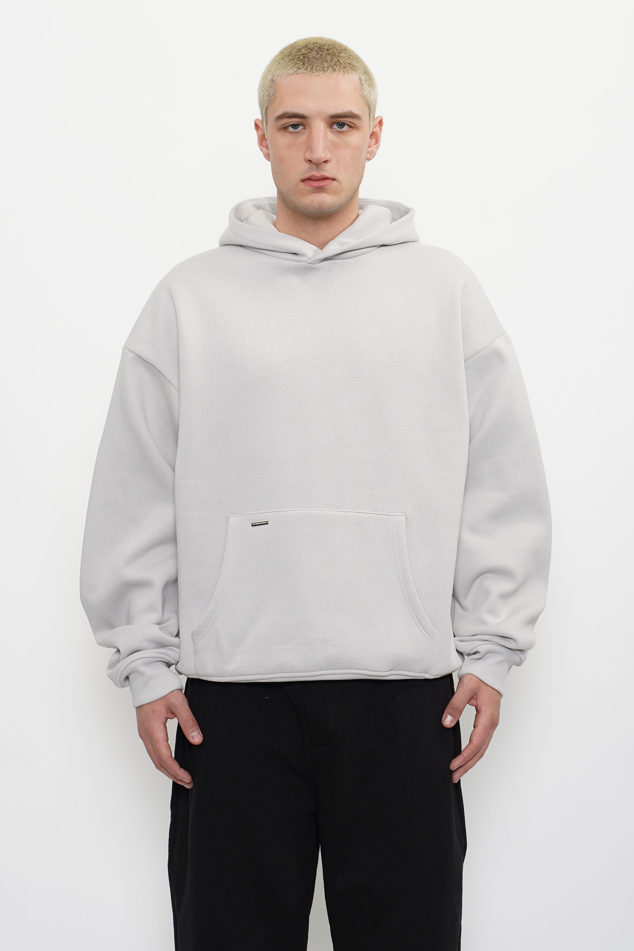 420gsm Heavyweight Blank Hoodie - Light Grey