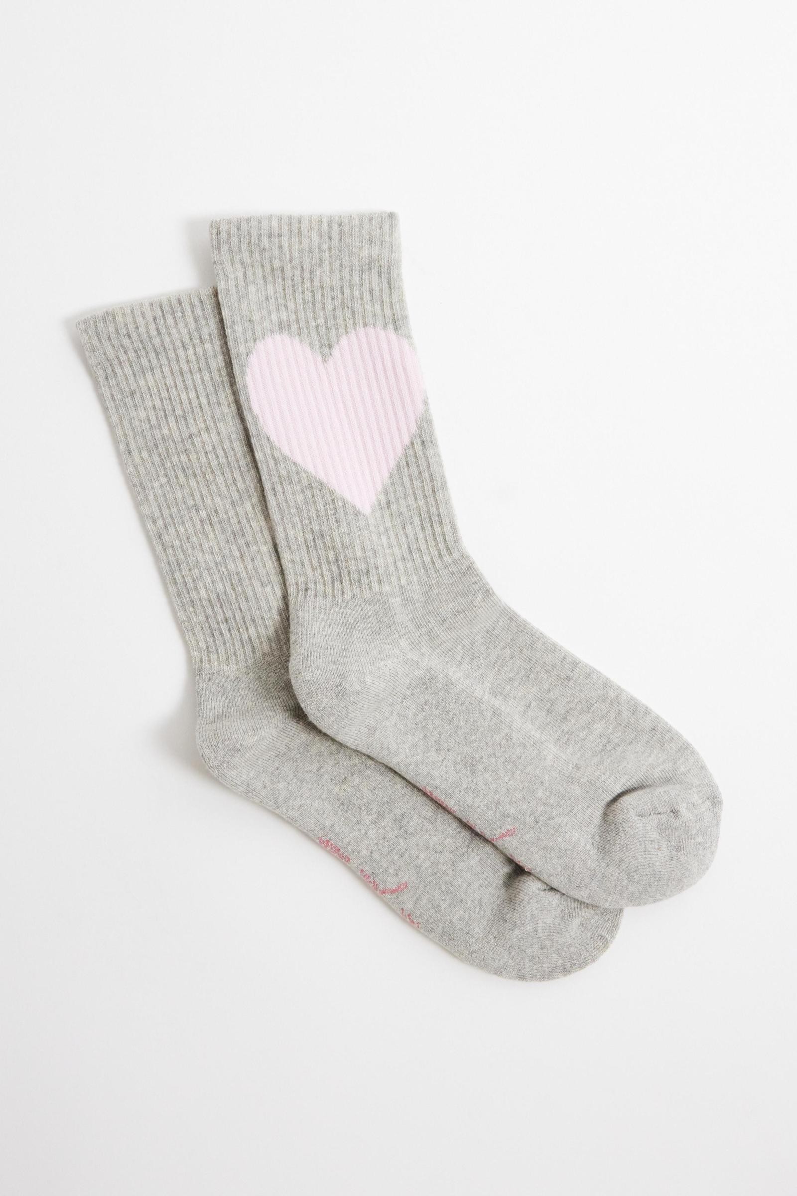 U.O. Heart Crew Socks (UO-42)