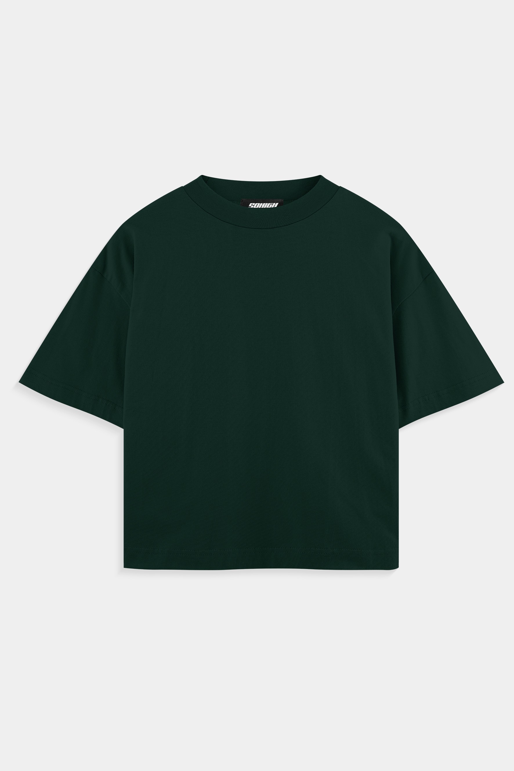 Sohigh Heavyweight Cropped T-Shirt - Nefti Yeşili