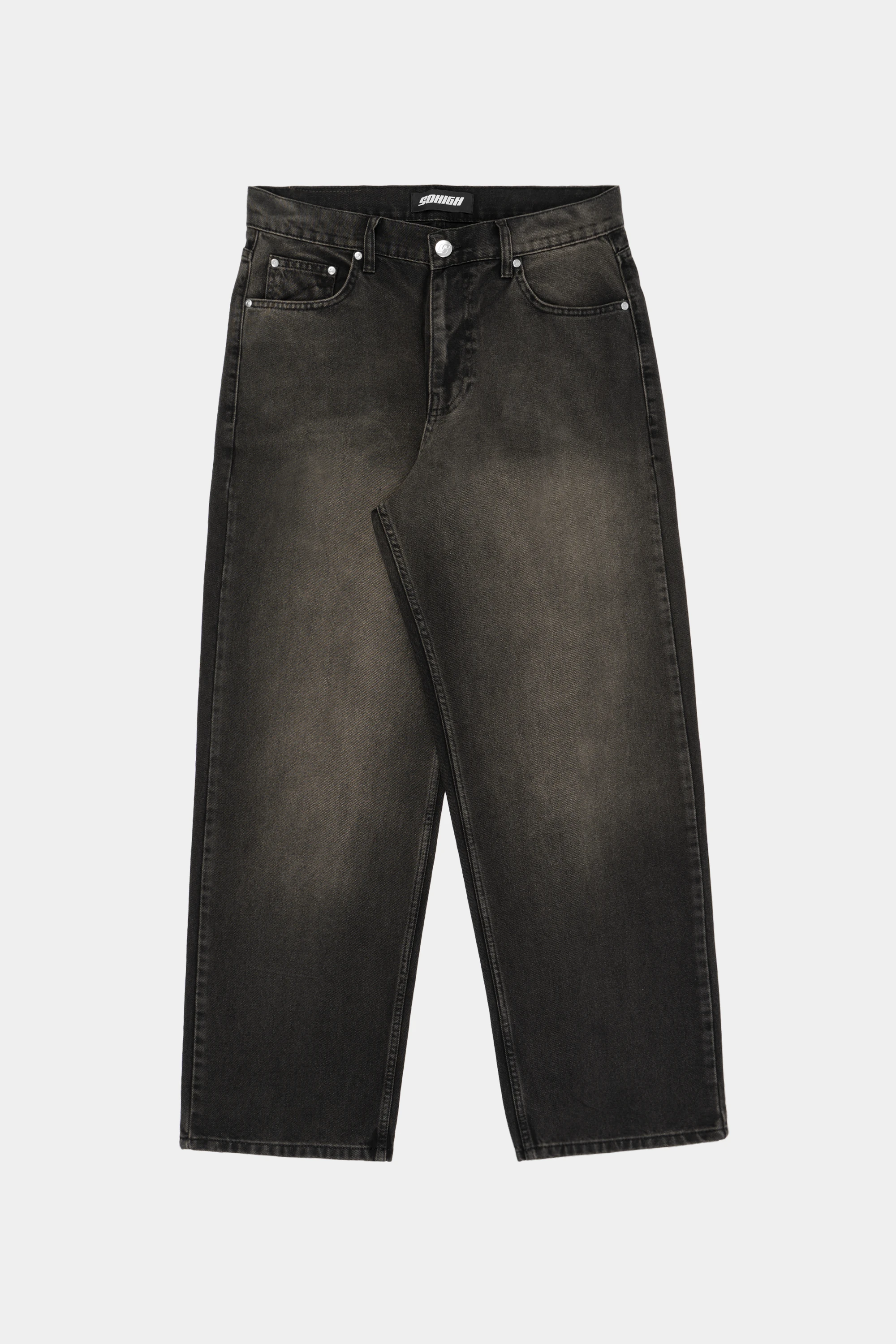 Sohigh Big Ol' Baggy Jeans - Black Dirty Tint