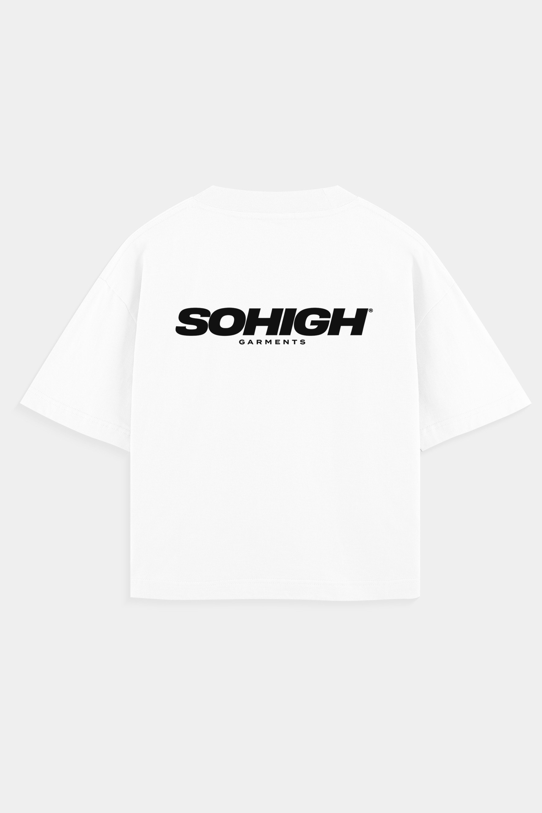 Heavyweight Sohigh Garments T-Shirt  - Beyaz