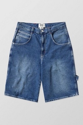 BDG Oversized Carpenter Shorts - Washed Indigo