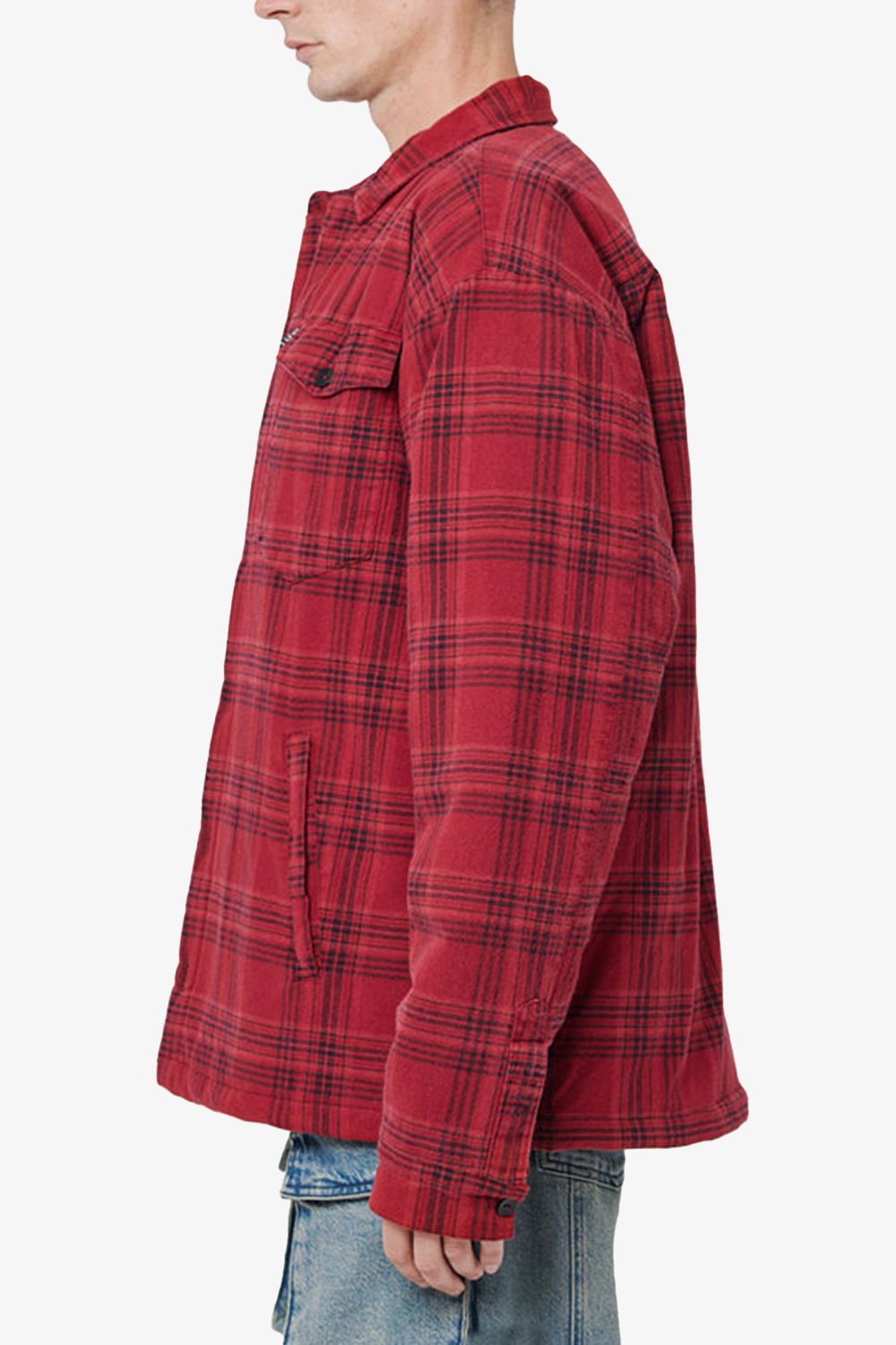 Live Fast Oversized Flannel Mont (LFDYJ1)