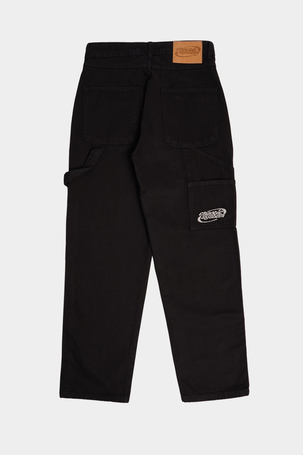 Black Baggy Carpenter Jeans (FSBN3)