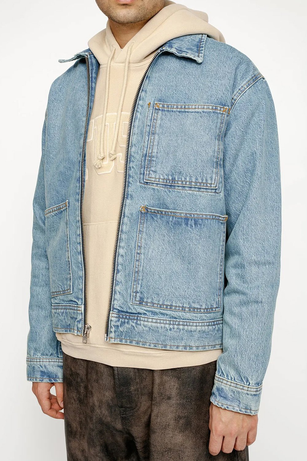 Zip Work Jacket Denim (STS1)