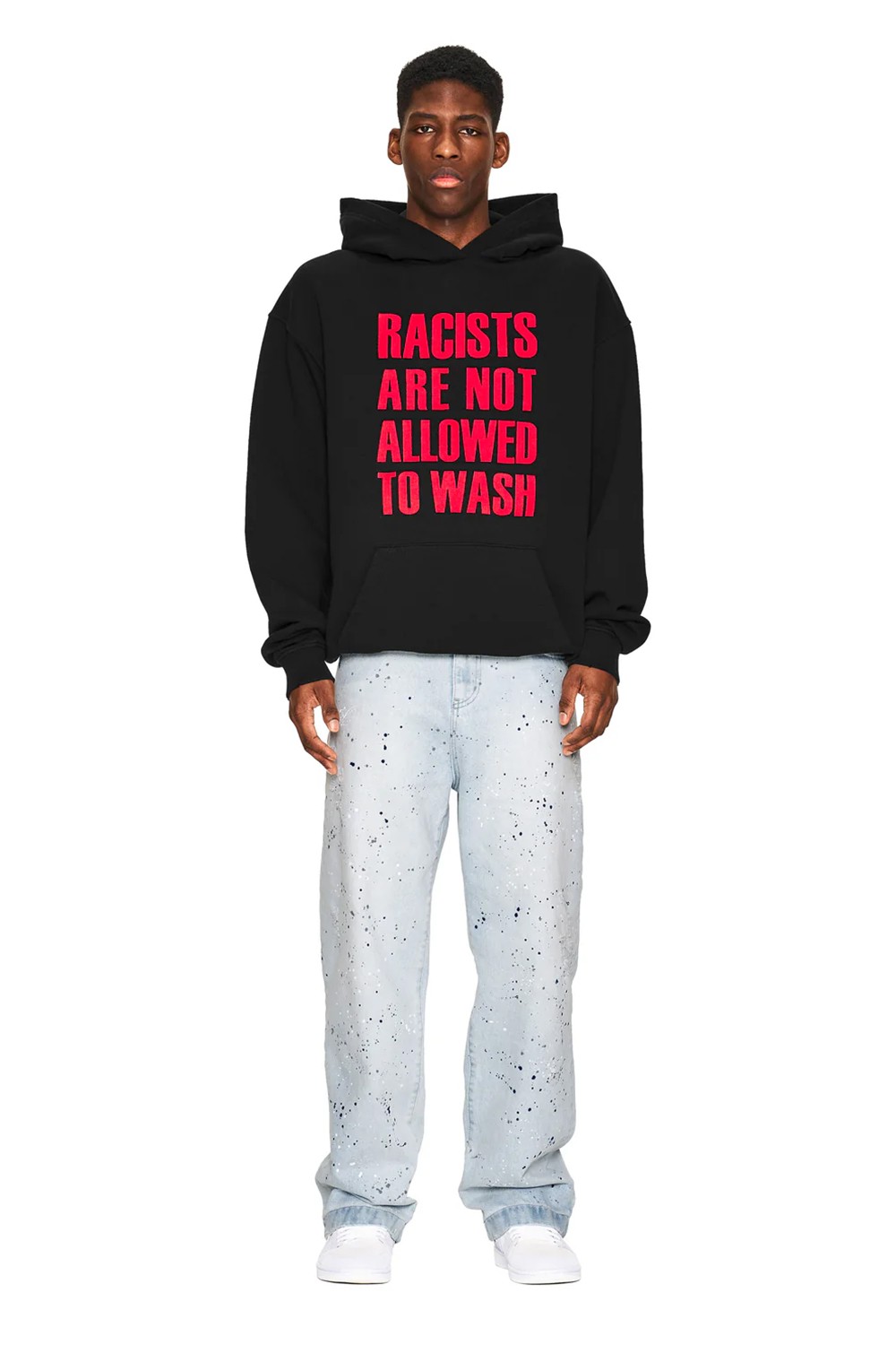 No Racists Hoodie Black