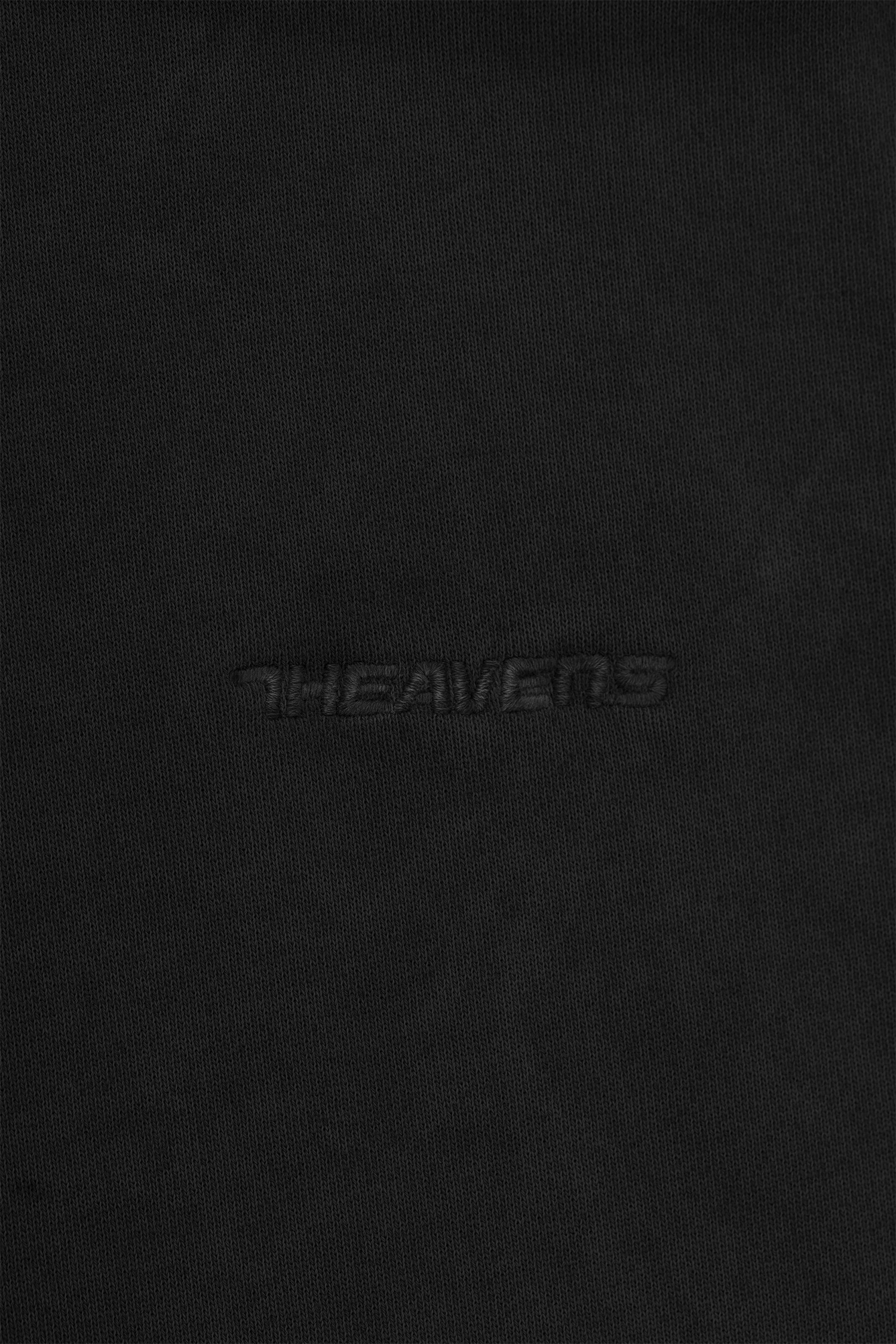 Washed Boxy Heavyweight Zip Hoodie - Black