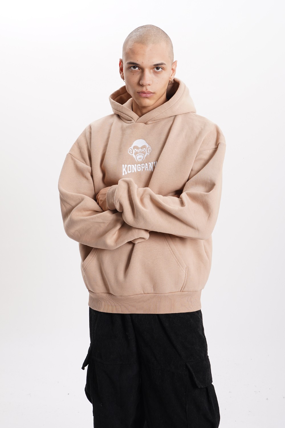 Oversized Embroidered Hoodie (808-1)