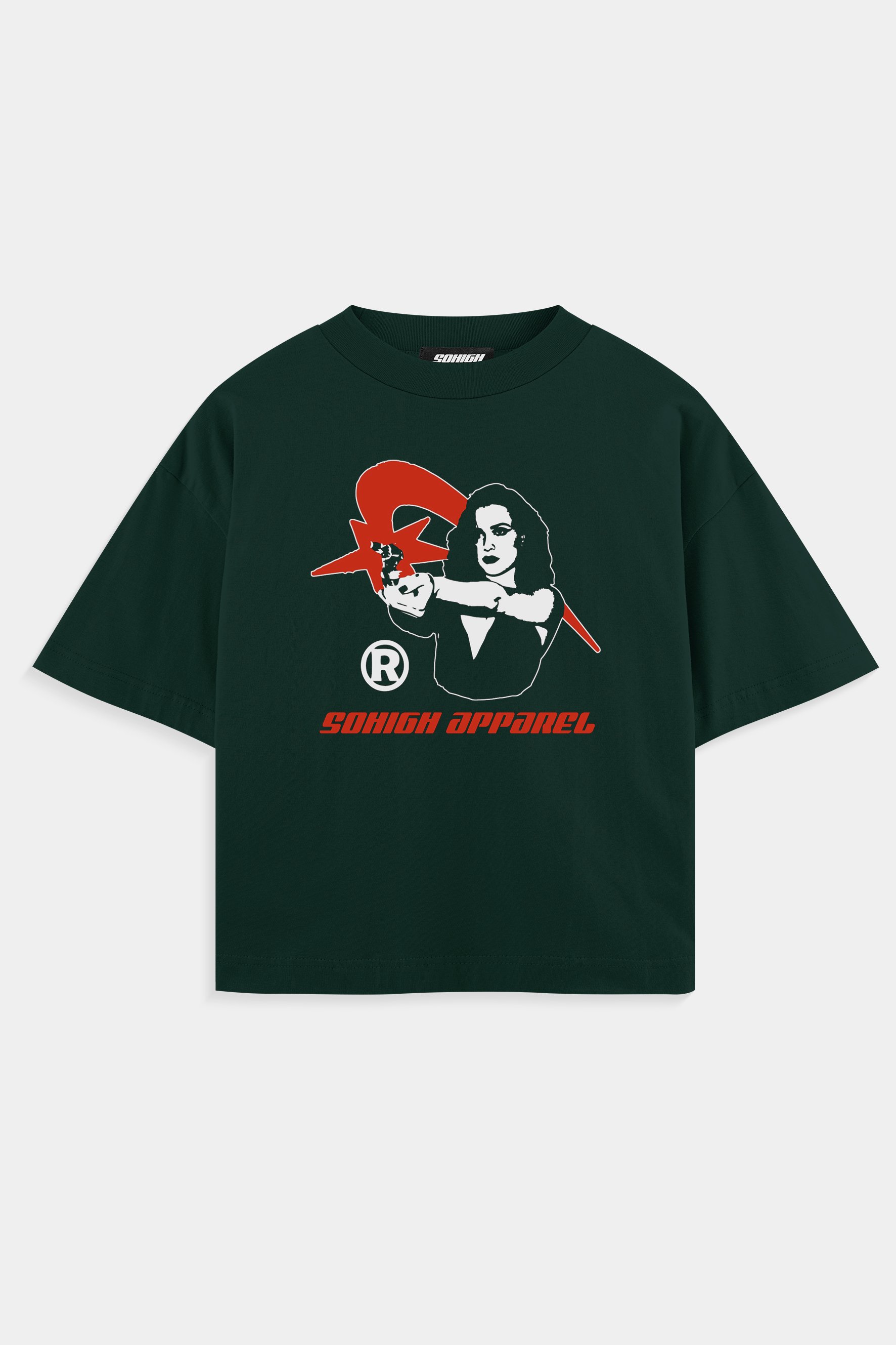 Sohigh Heavyweight Surrender T-Shirt  - Nefti Yeşili