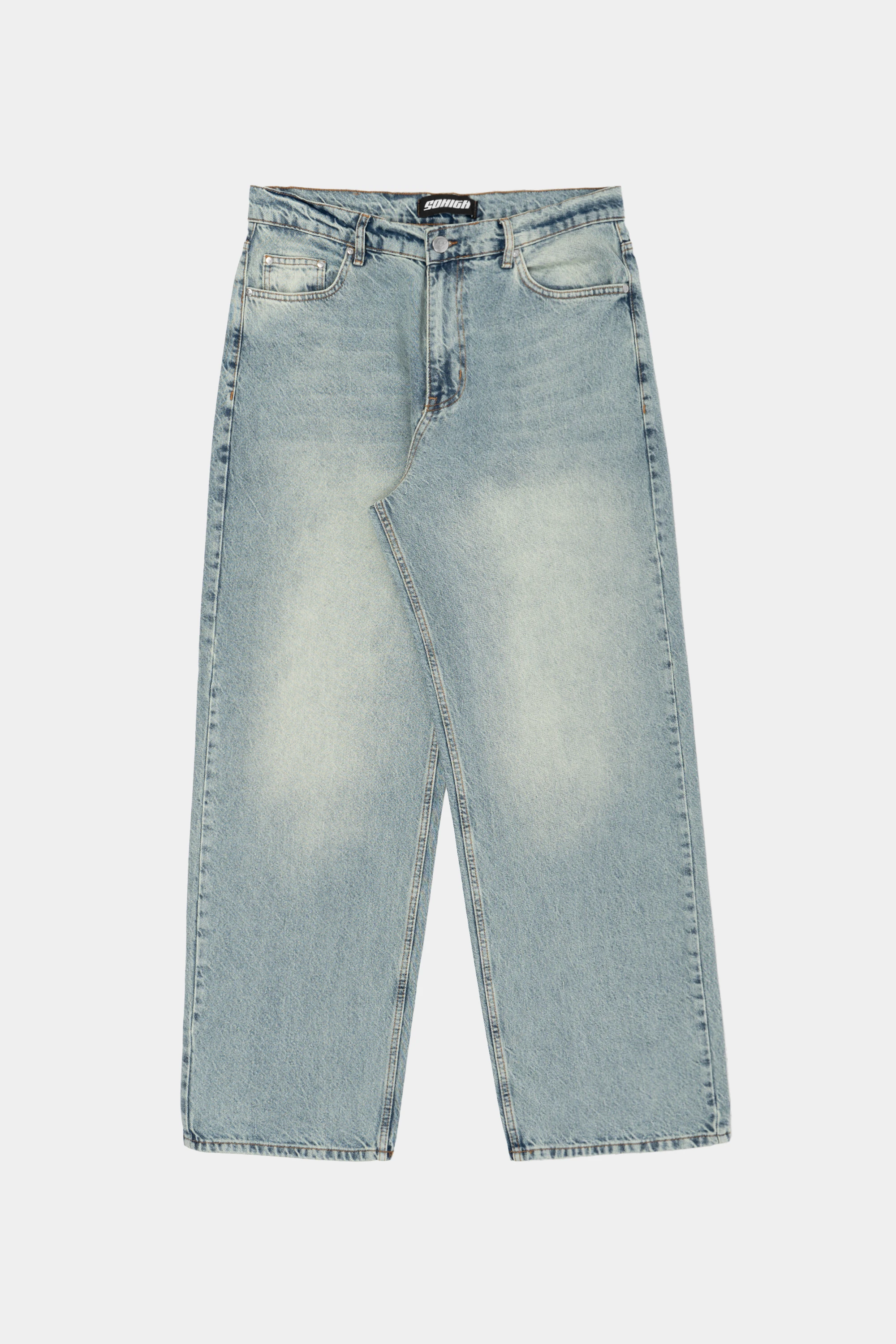 Sohigh Big Ol' Baggy Jeans - Light Blue