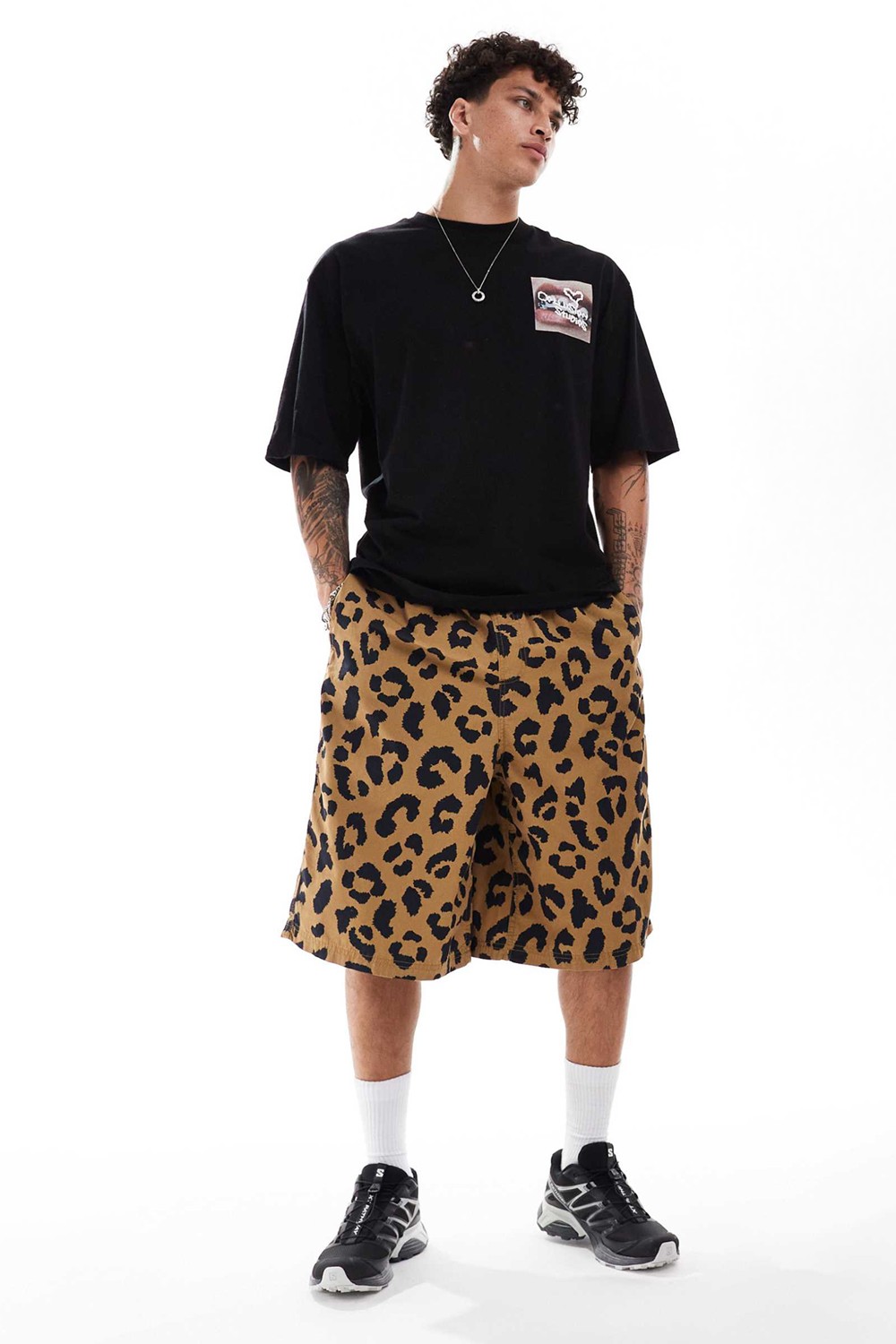 Collusion Unisex Longline Shorts