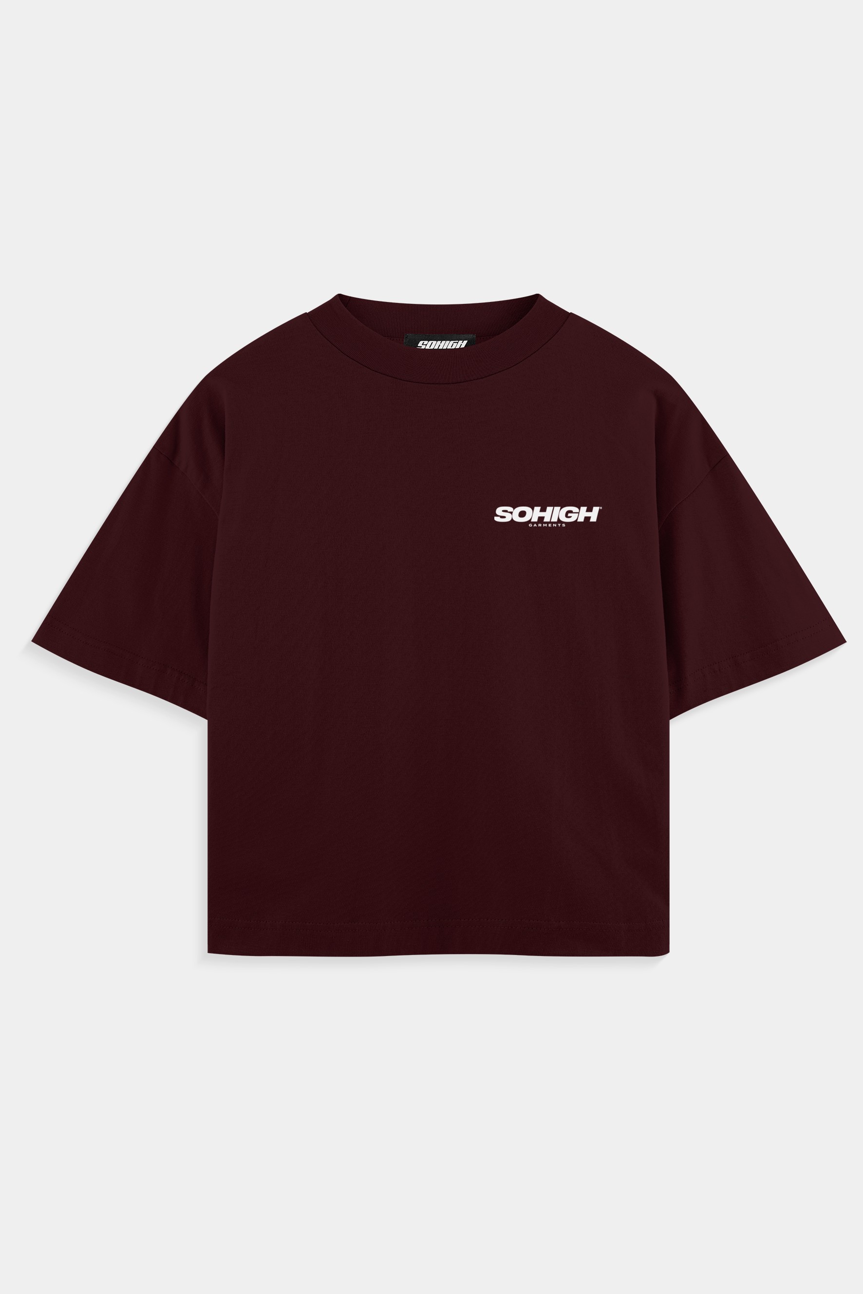 Heavyweight Sohigh Garments T-Shirt  - Bordo