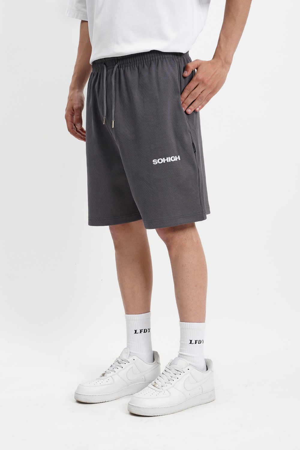 Sohigh Oversized Grey Shorts (RT-5)