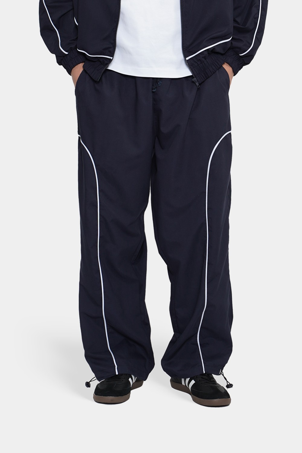 Collusion Unisex Nylon Sweatpants With Contrast Seam