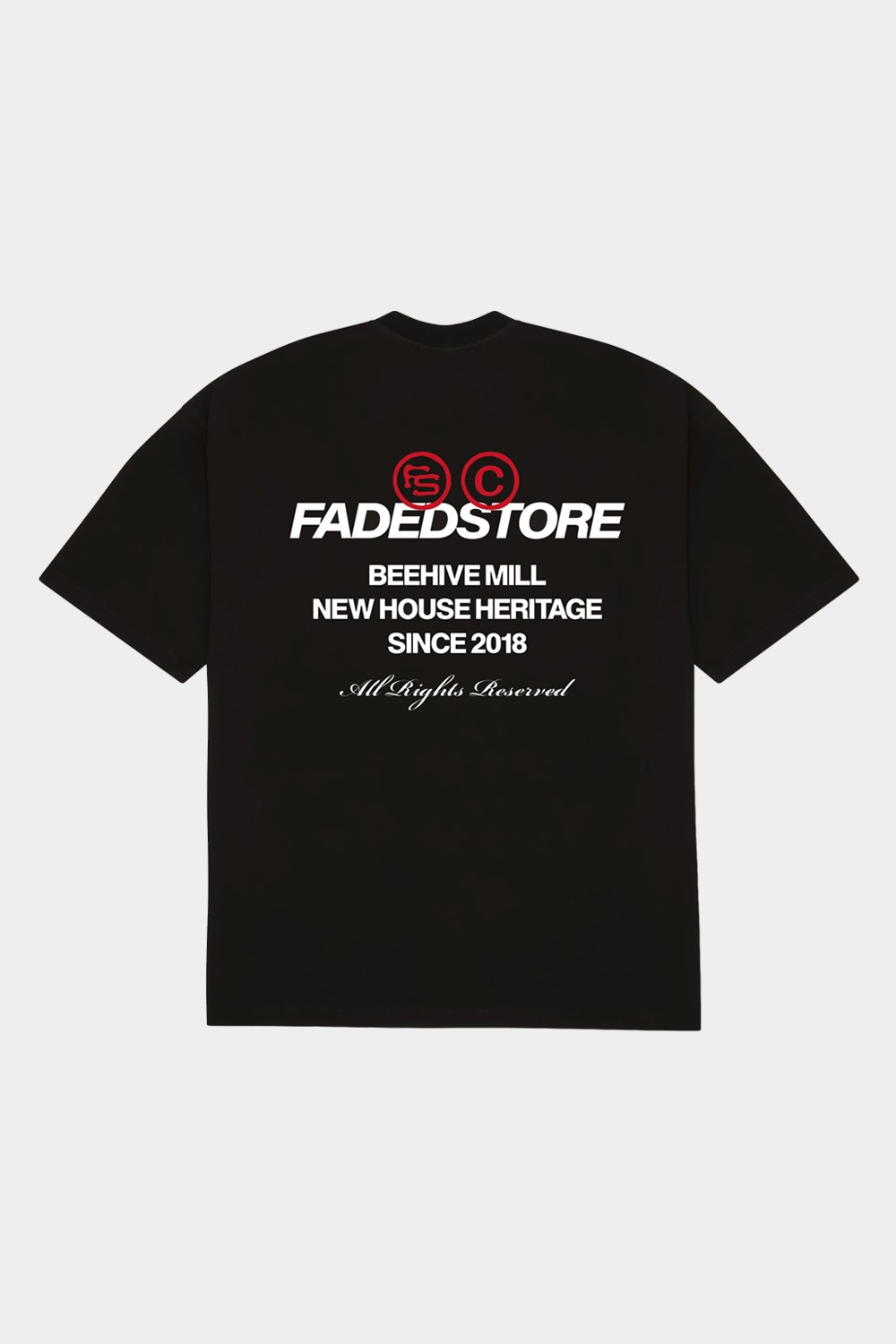 Faded Heritage T Shirt Black (FD19)