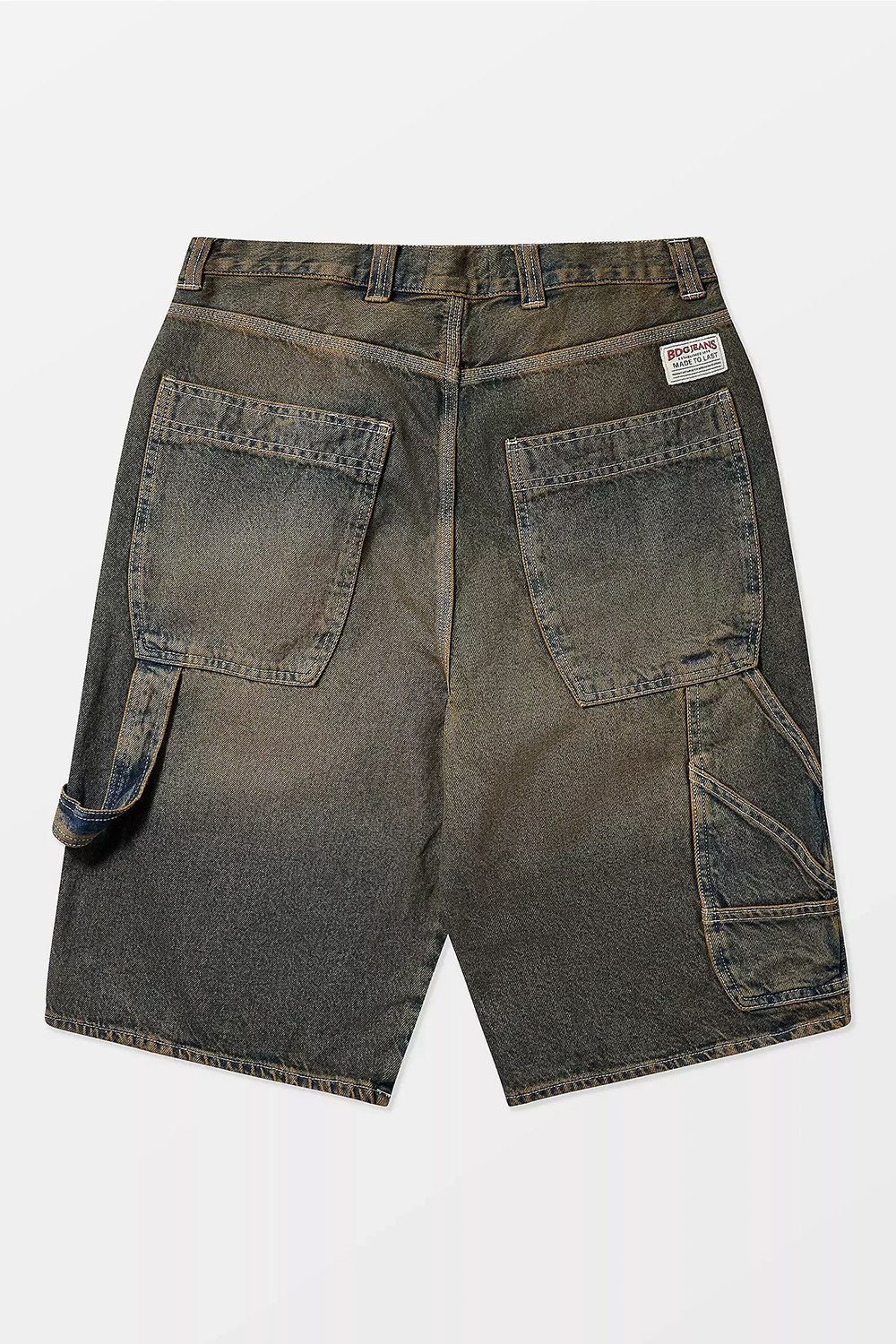 BDG Oversized Carpenter Shorts - Stone Tinted