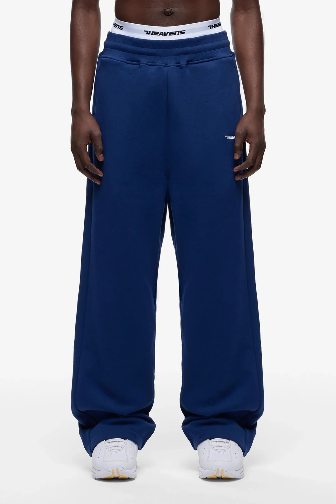 Washed Heavyweight Open Leg Jogger - Ocean Blue