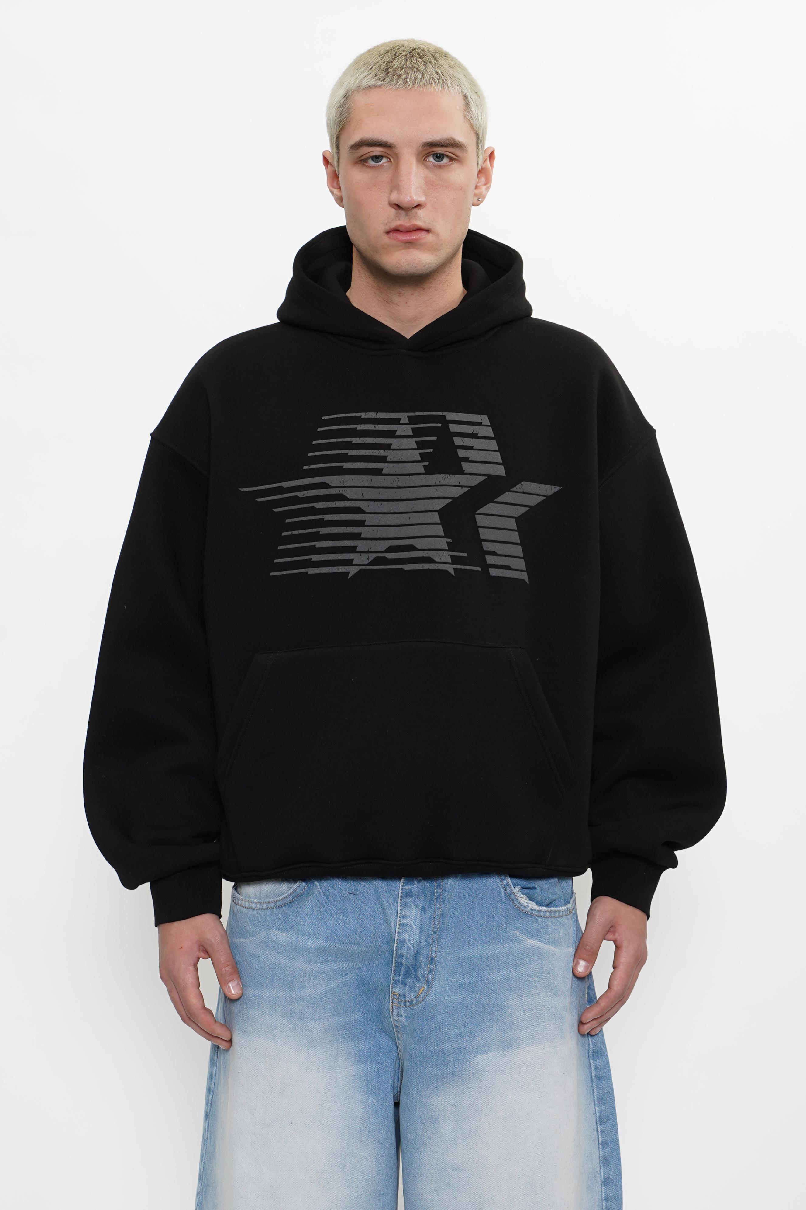 Sohigh Falling Stars Boxy Fit Hoodie