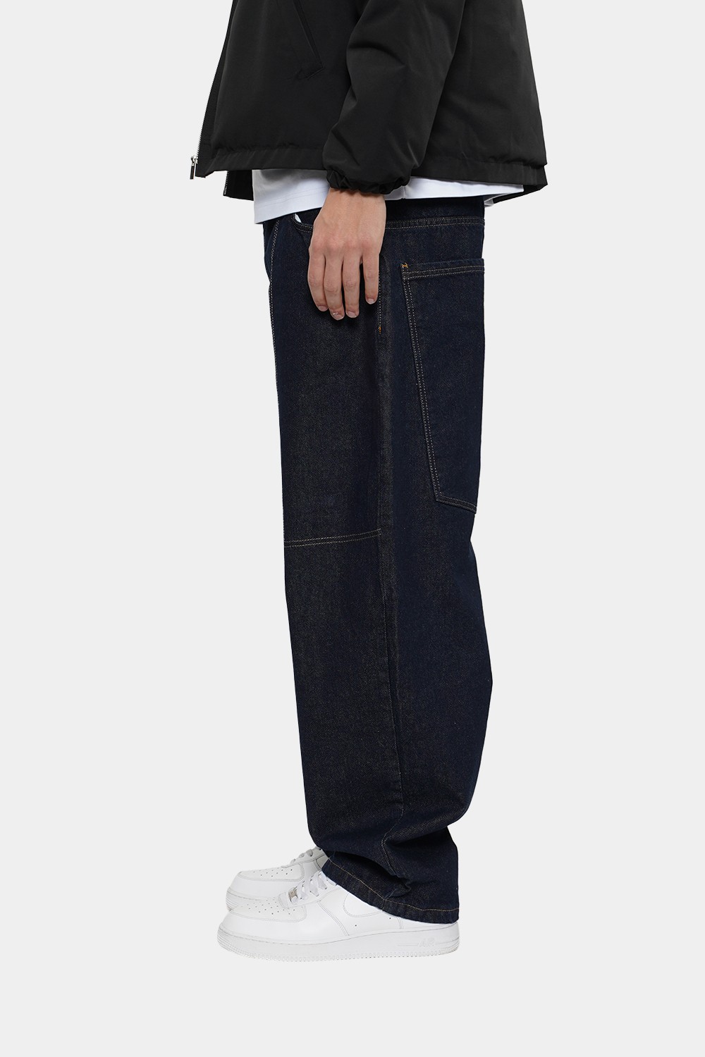 Sohigh Baggy Barrel-Leg Jeans - Raw Indigo