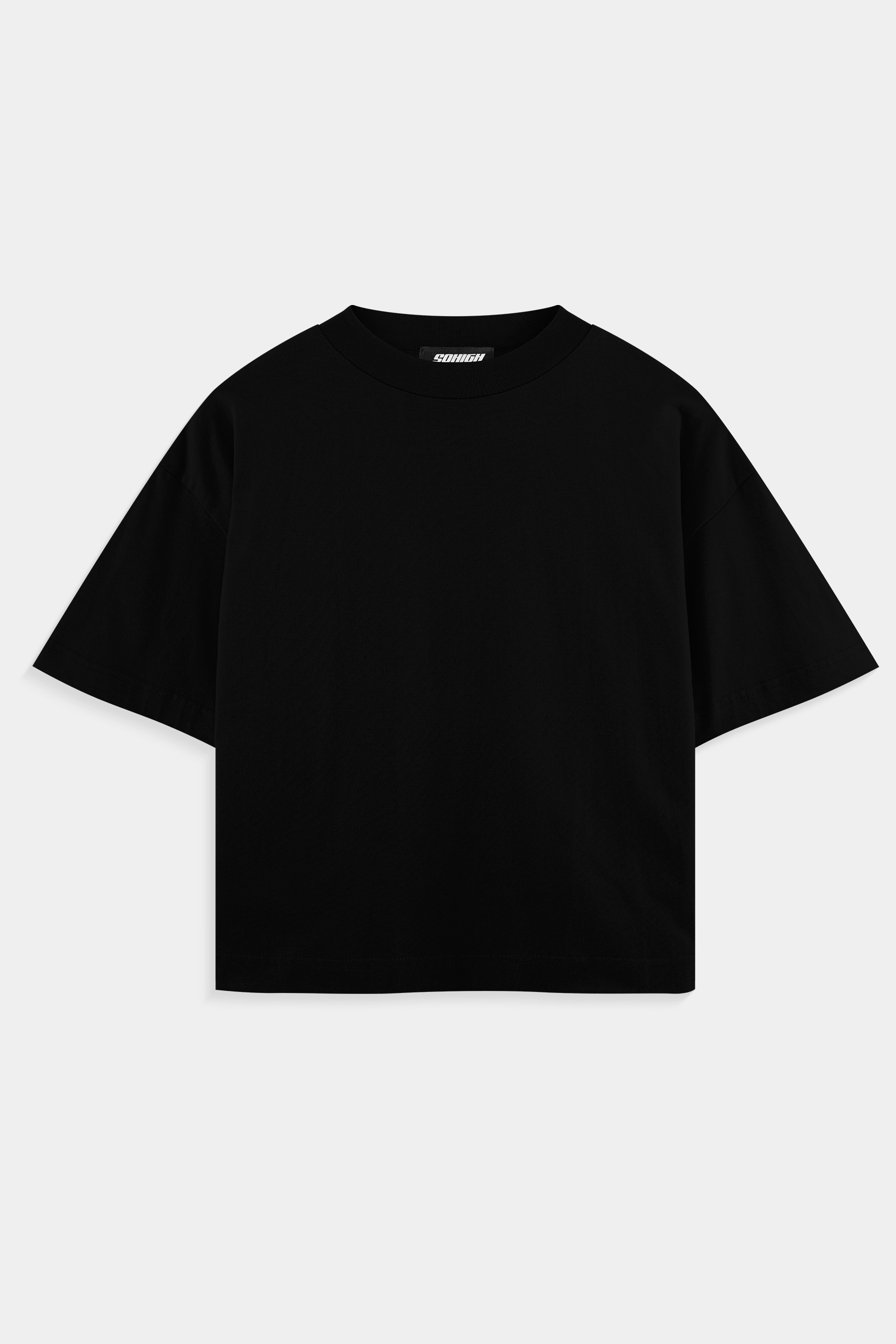 Sohigh Heavyweight Cropped T-Shirt - Siyah