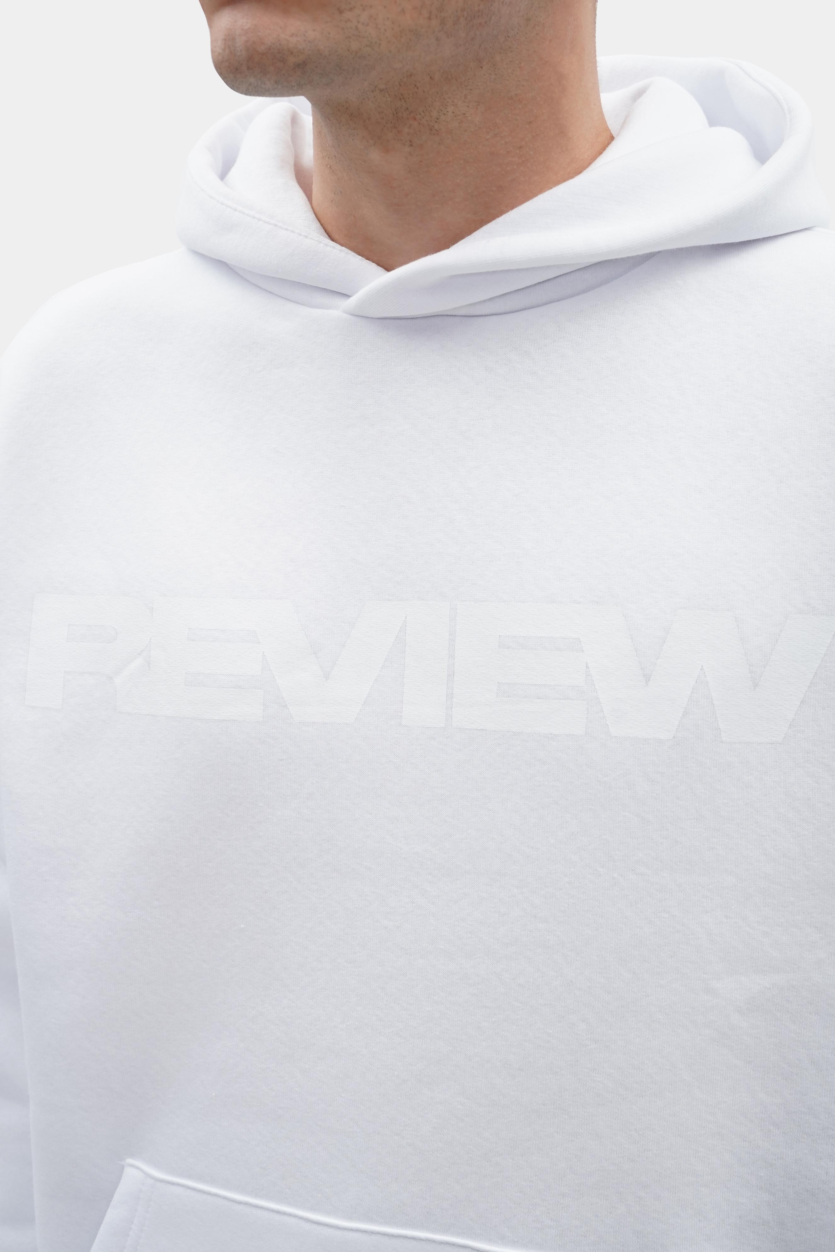 White Printed Hoodie (STR-28)