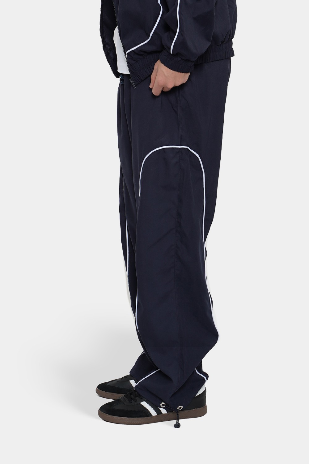 Collusion Unisex Nylon Sweatpants With Contrast Seam