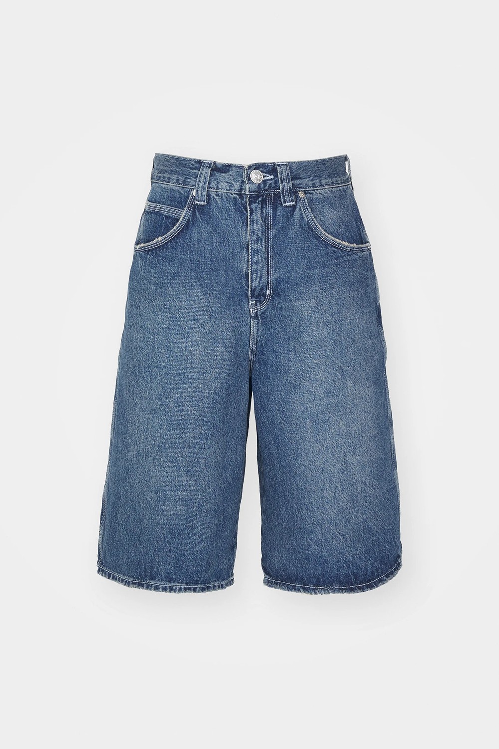 BDG Longline Denim Jorts - Indigo
