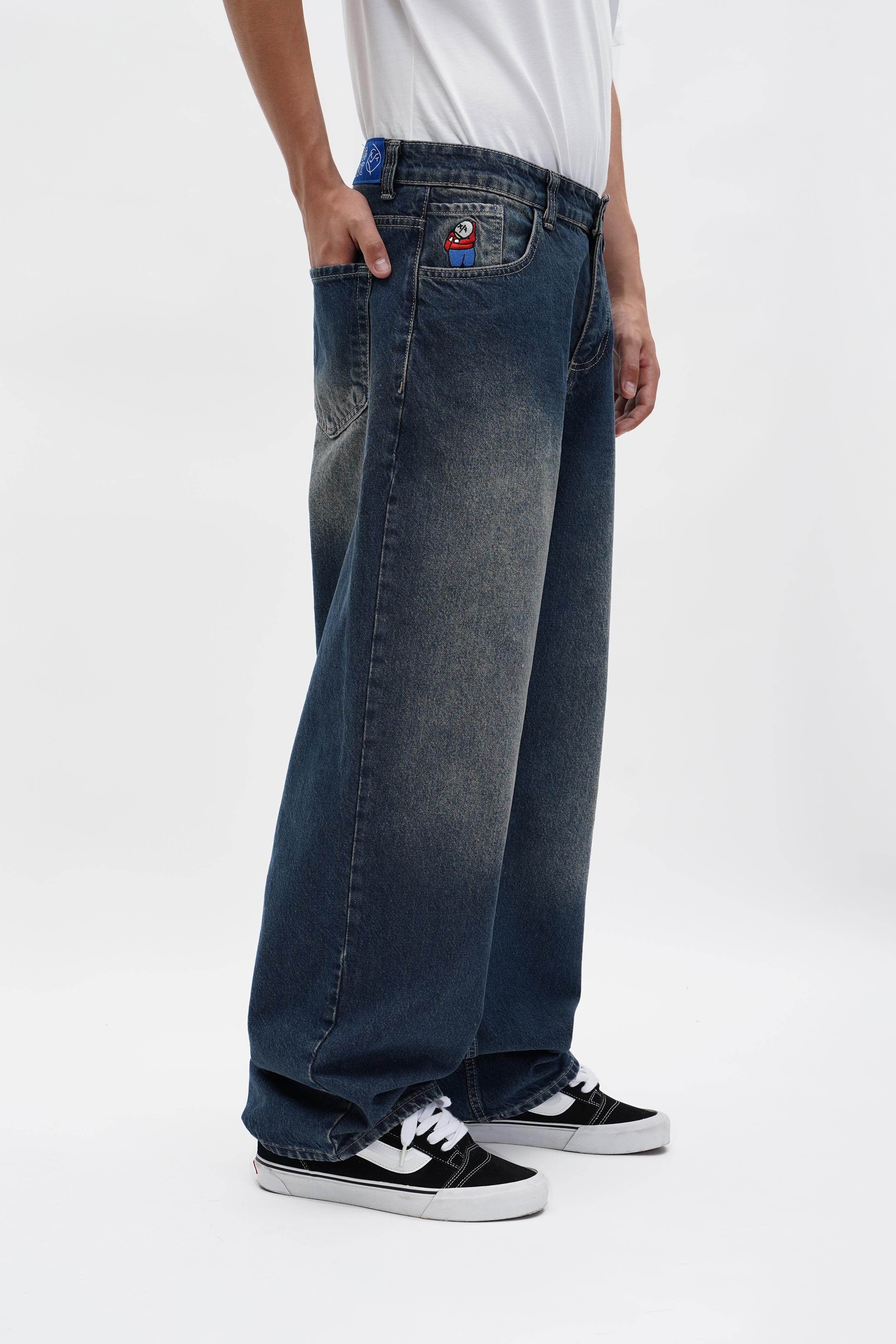 Big Boy Baggy Jeans - Dark Blue